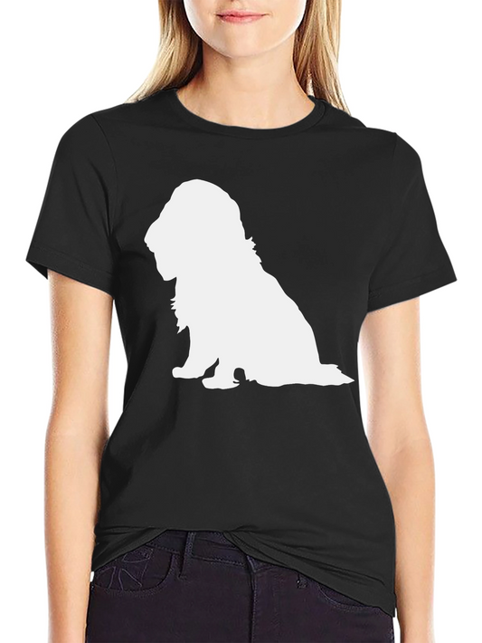 Dog Silhouette Black T-Shirt