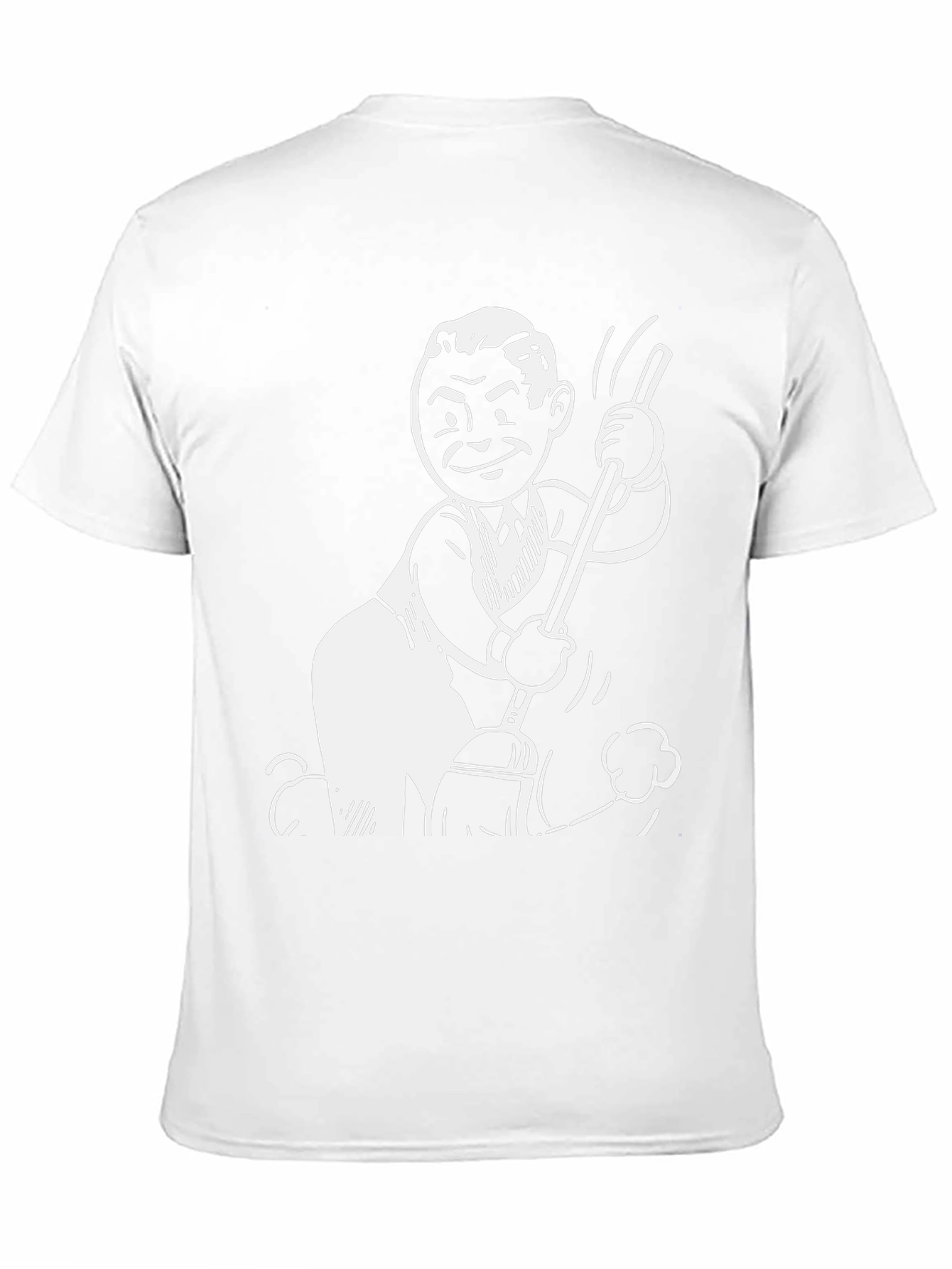 Cartoon Sweeping T-Shirt