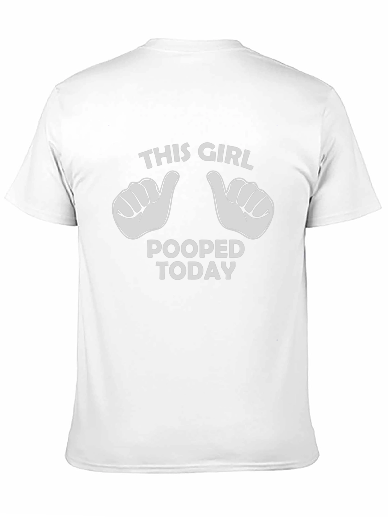 Funny This Girl Pooped Today Graphic T-Shirt