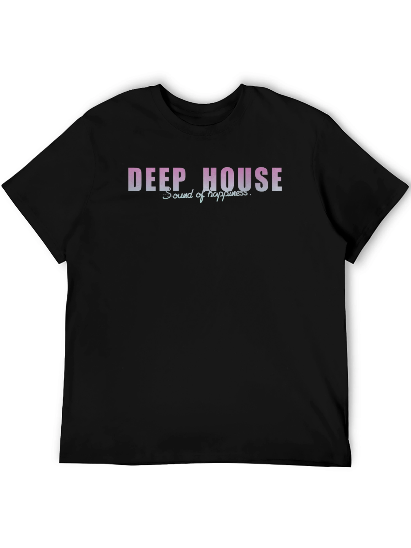 Deep House Music Graphic Print Mens T-Shirt