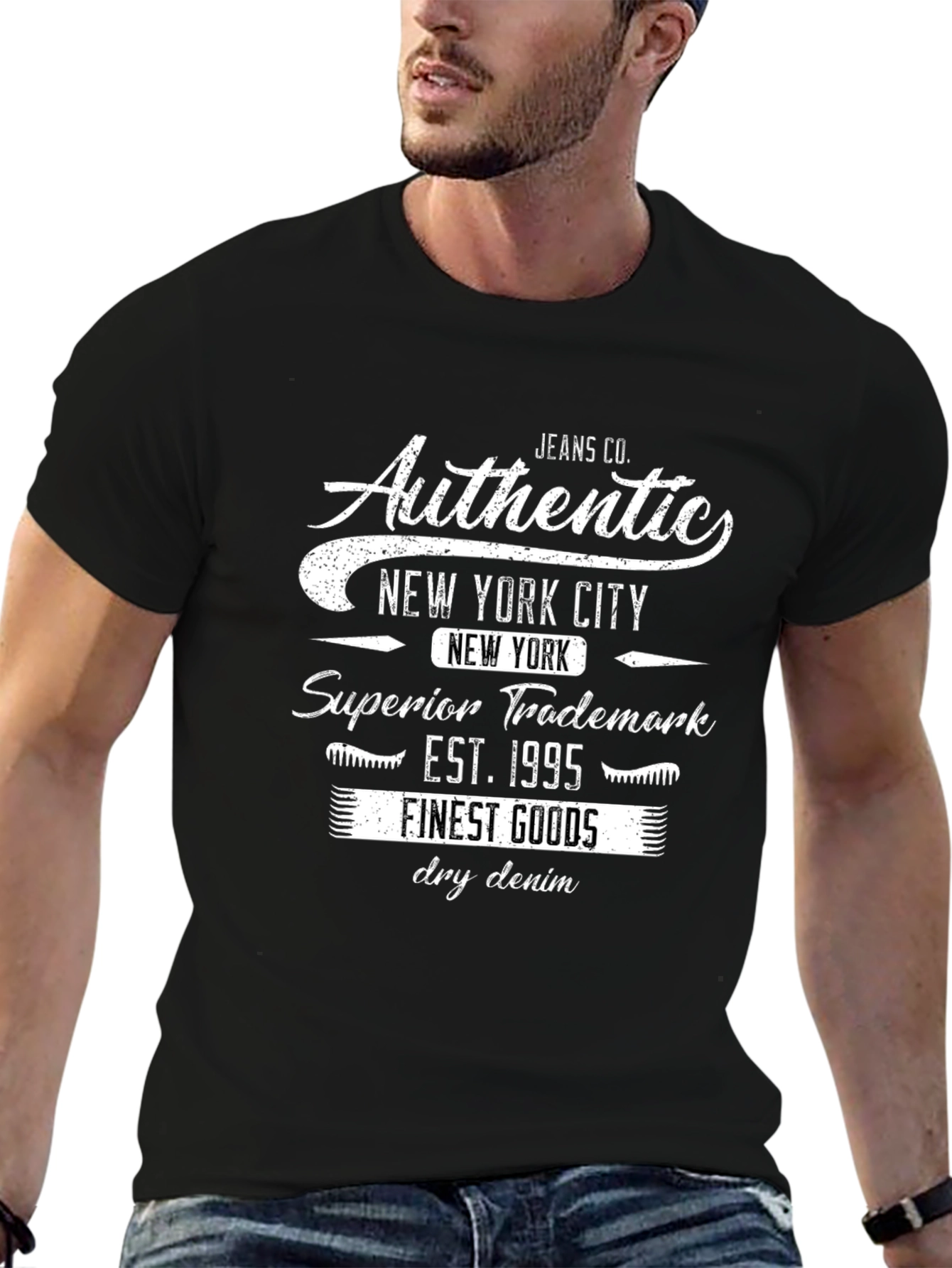 Mens Authentic New York City Graphic T-Shirt