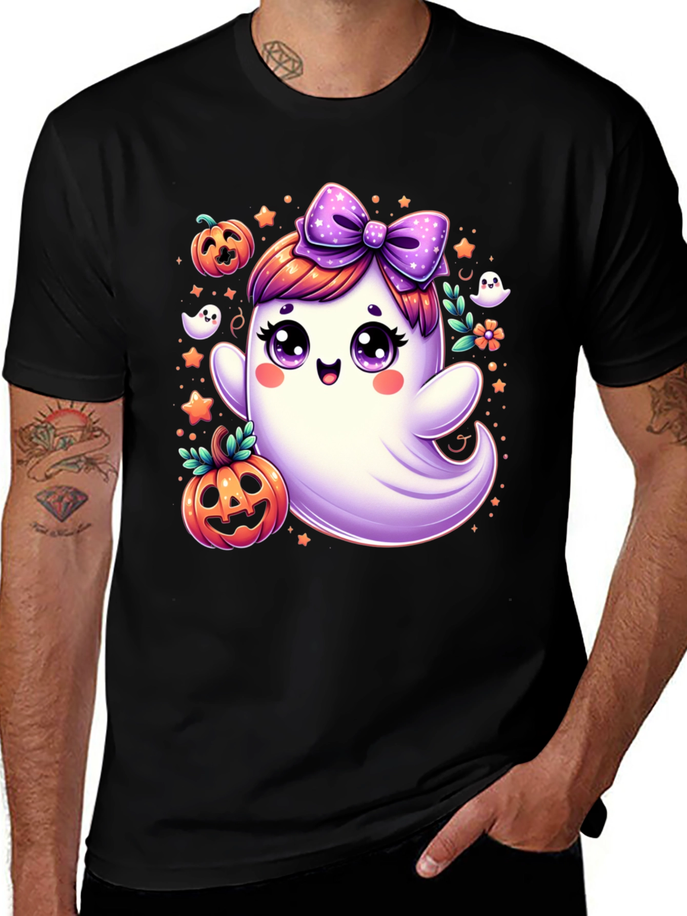 Spooky Cute Halloween Ghost T-Shirt