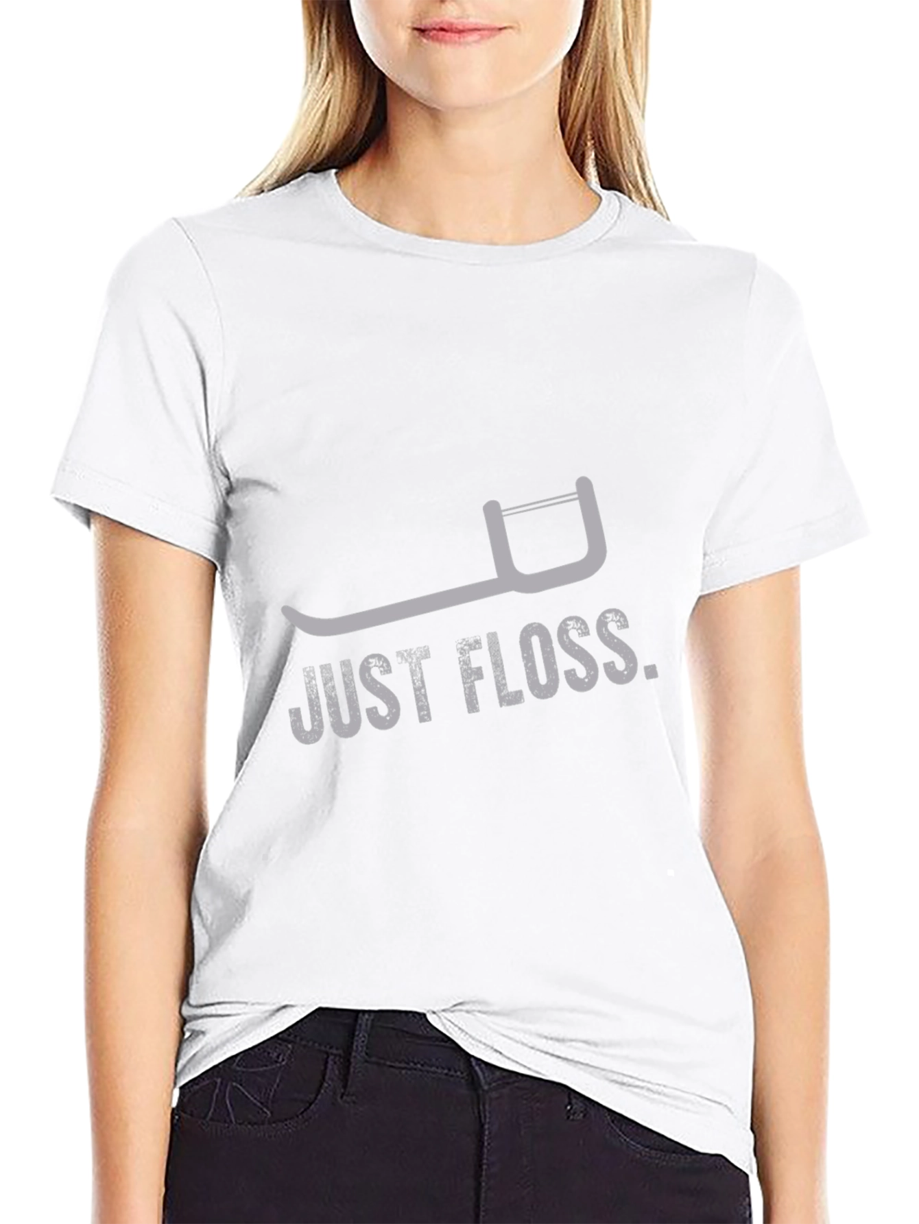 Just Floss Graphic T-Shirt - Oral Hygiene Reminder