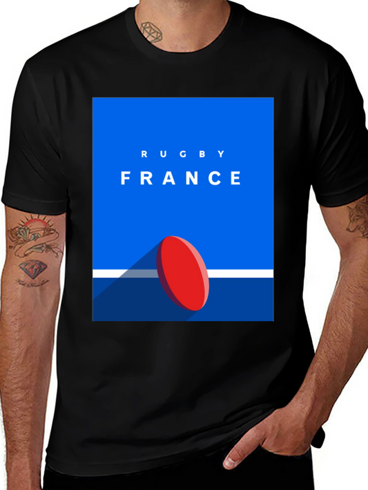 France Rugby Graphic T-Shirt - Sporty Tee for Fans