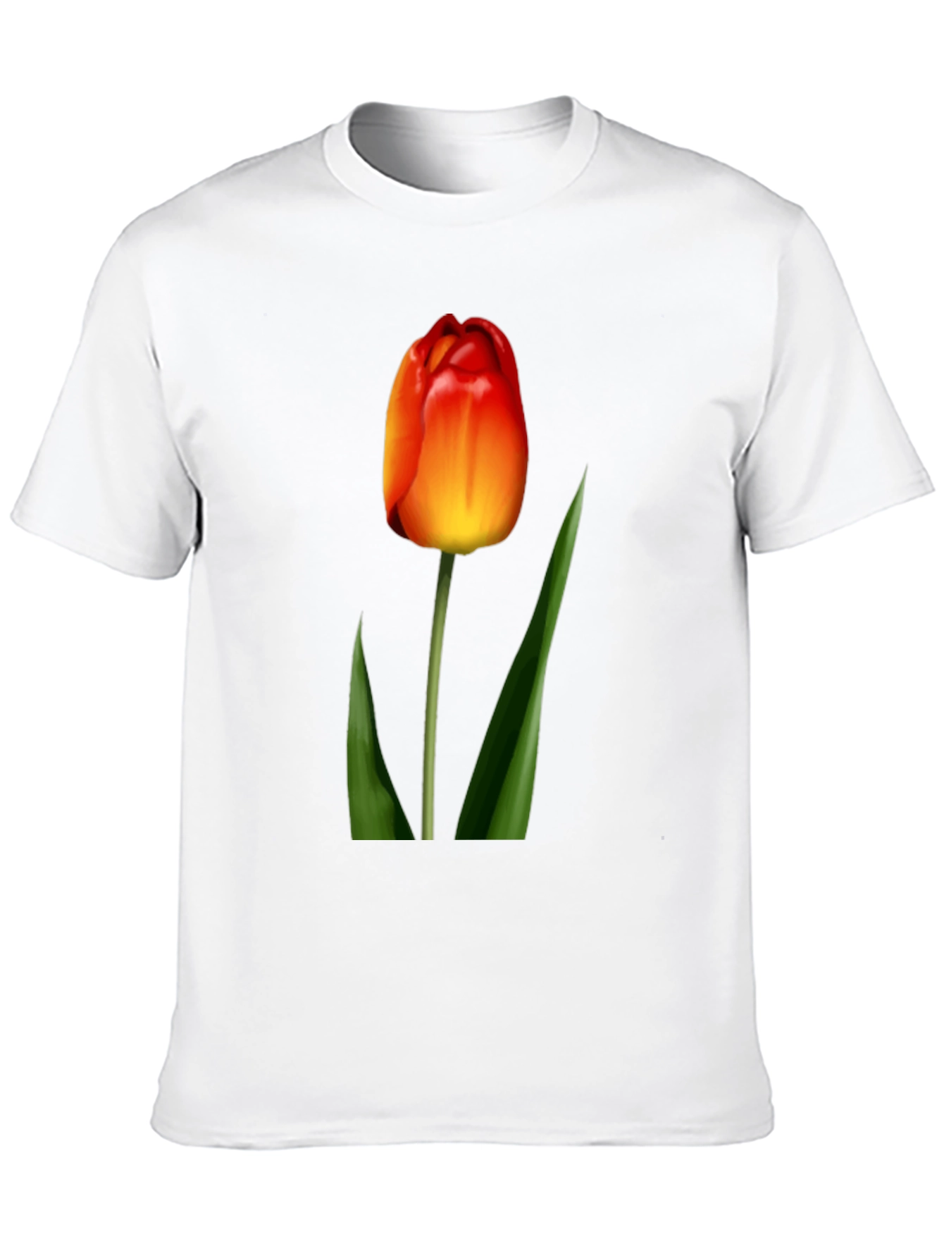 Tulip Graphic Tee - Stylish Black T-Shirt