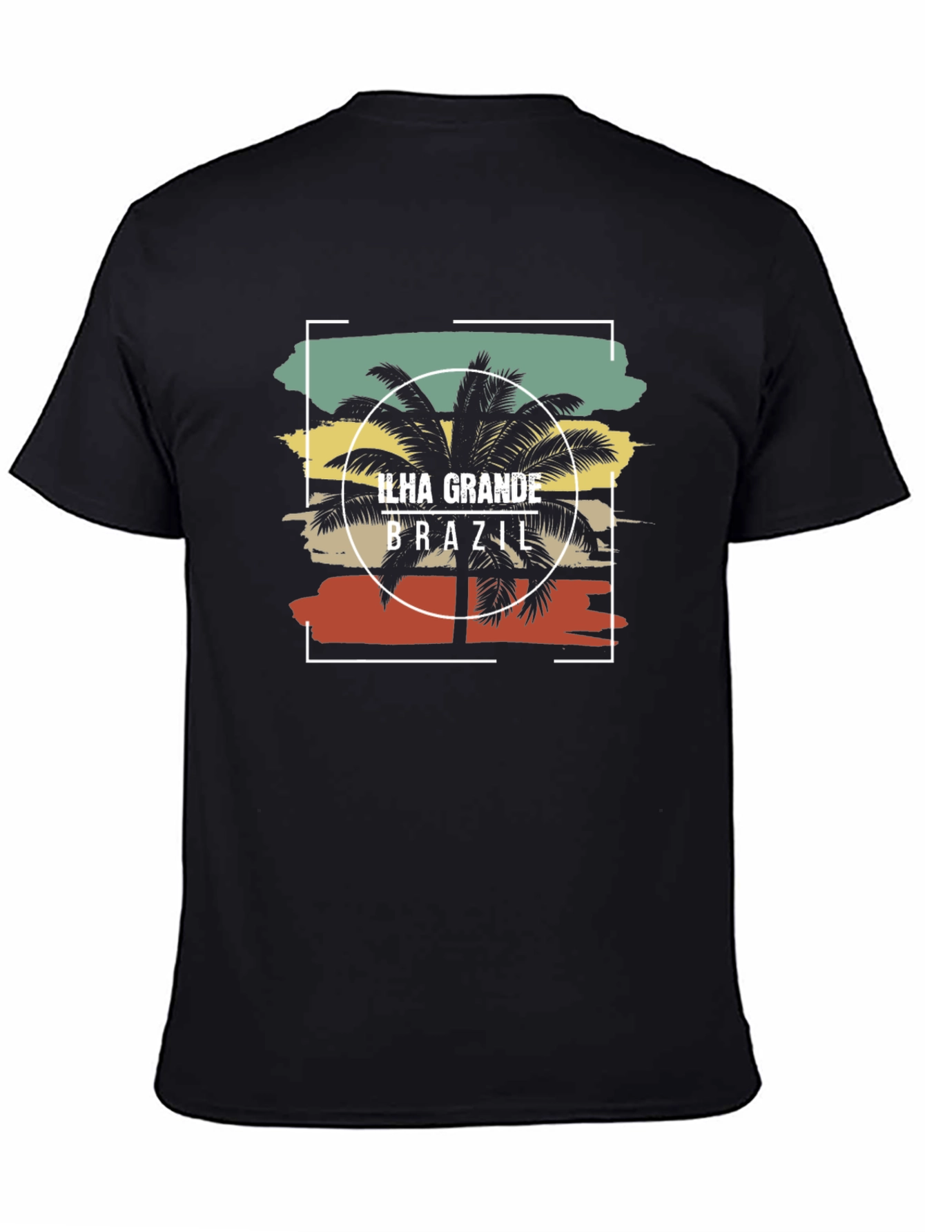 Ilha Grande Brazil Graphic Tee - Black Cotton T-Shirt