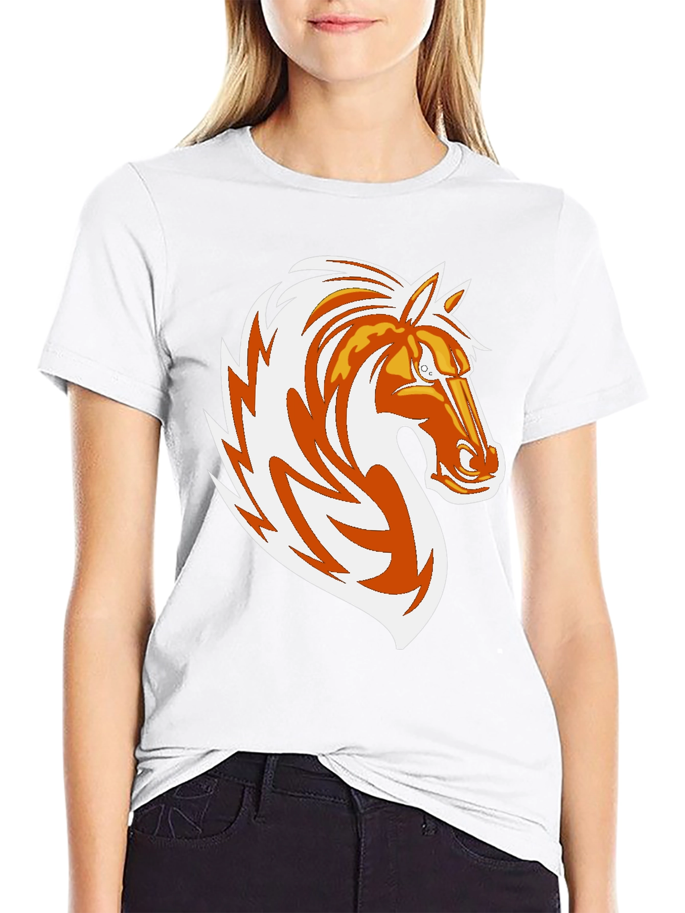 Black Horse Graphic T-Shirt