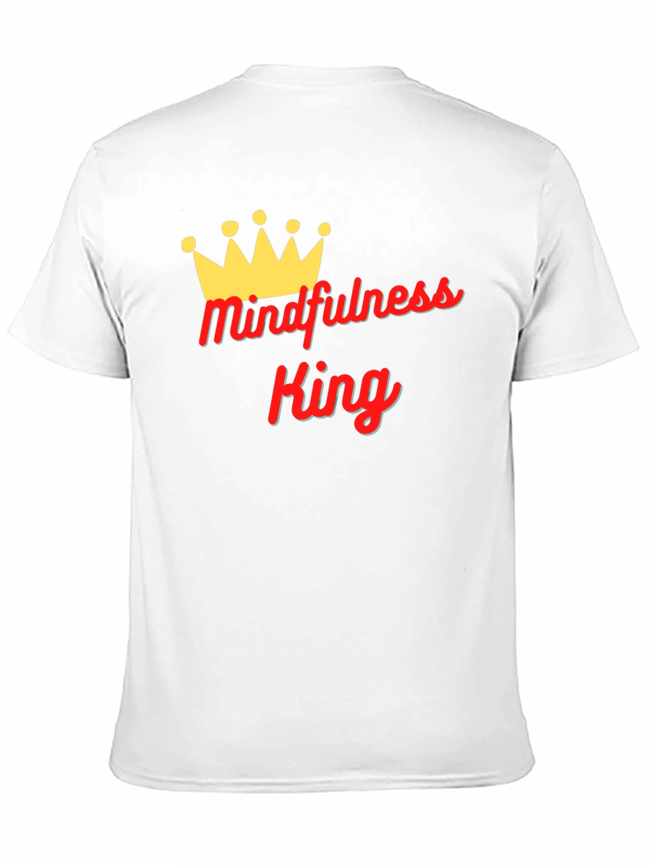 Mindfulness King Black Graphic T-Shirt