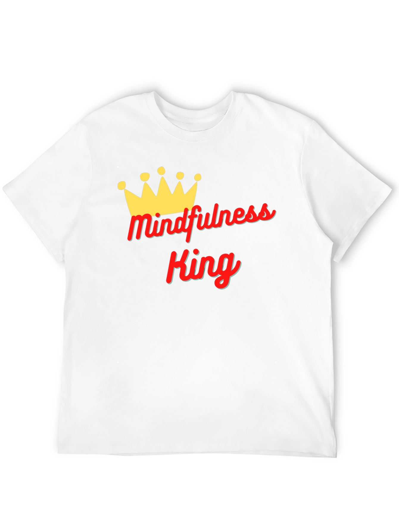 Mindfulness King Black Graphic T-Shirt