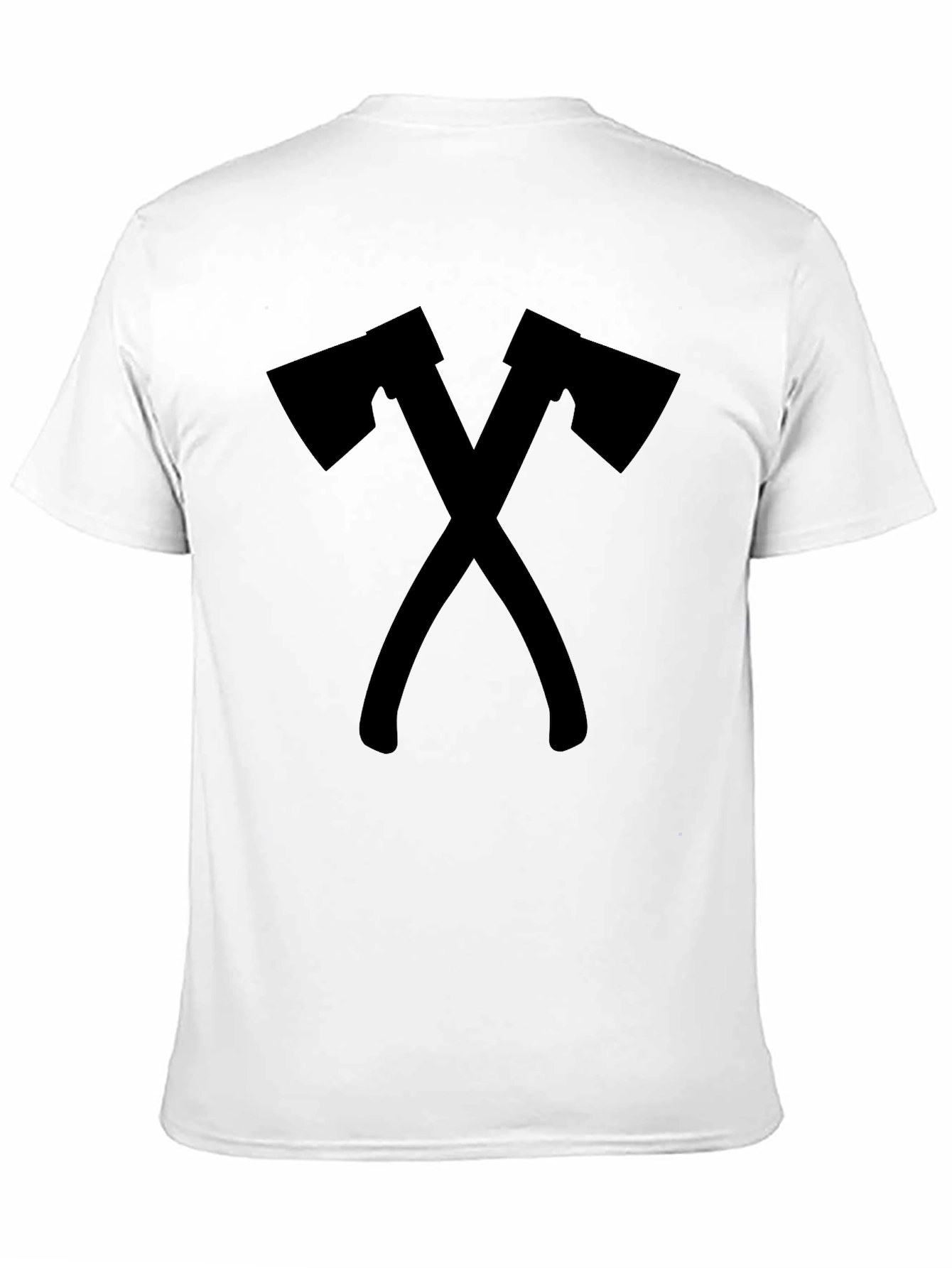 Crossed Axes Graphic Tee - Lumberjack Style Shirt