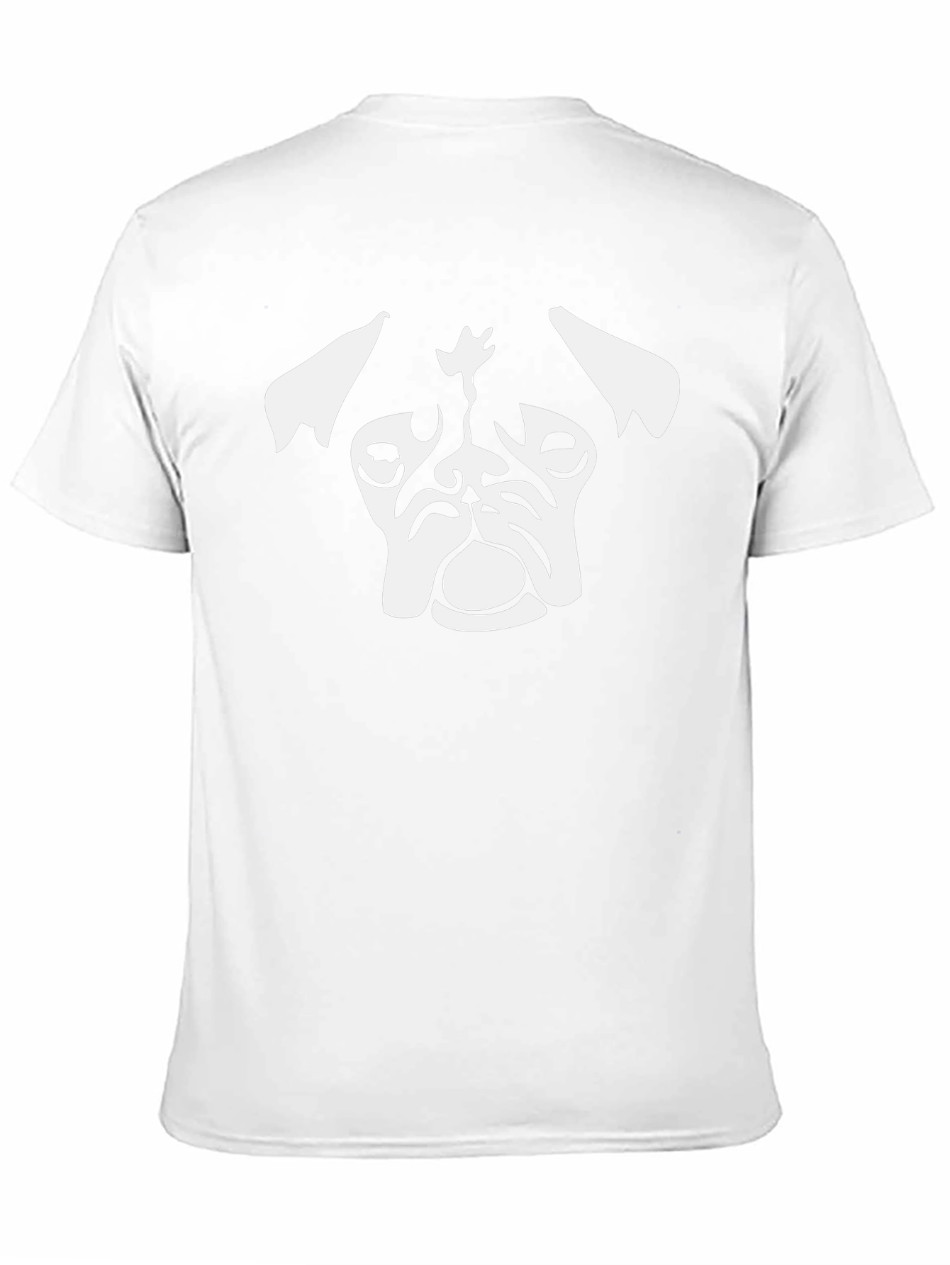 Pug Head Graphic Tee - Stylish Black T-Shirt