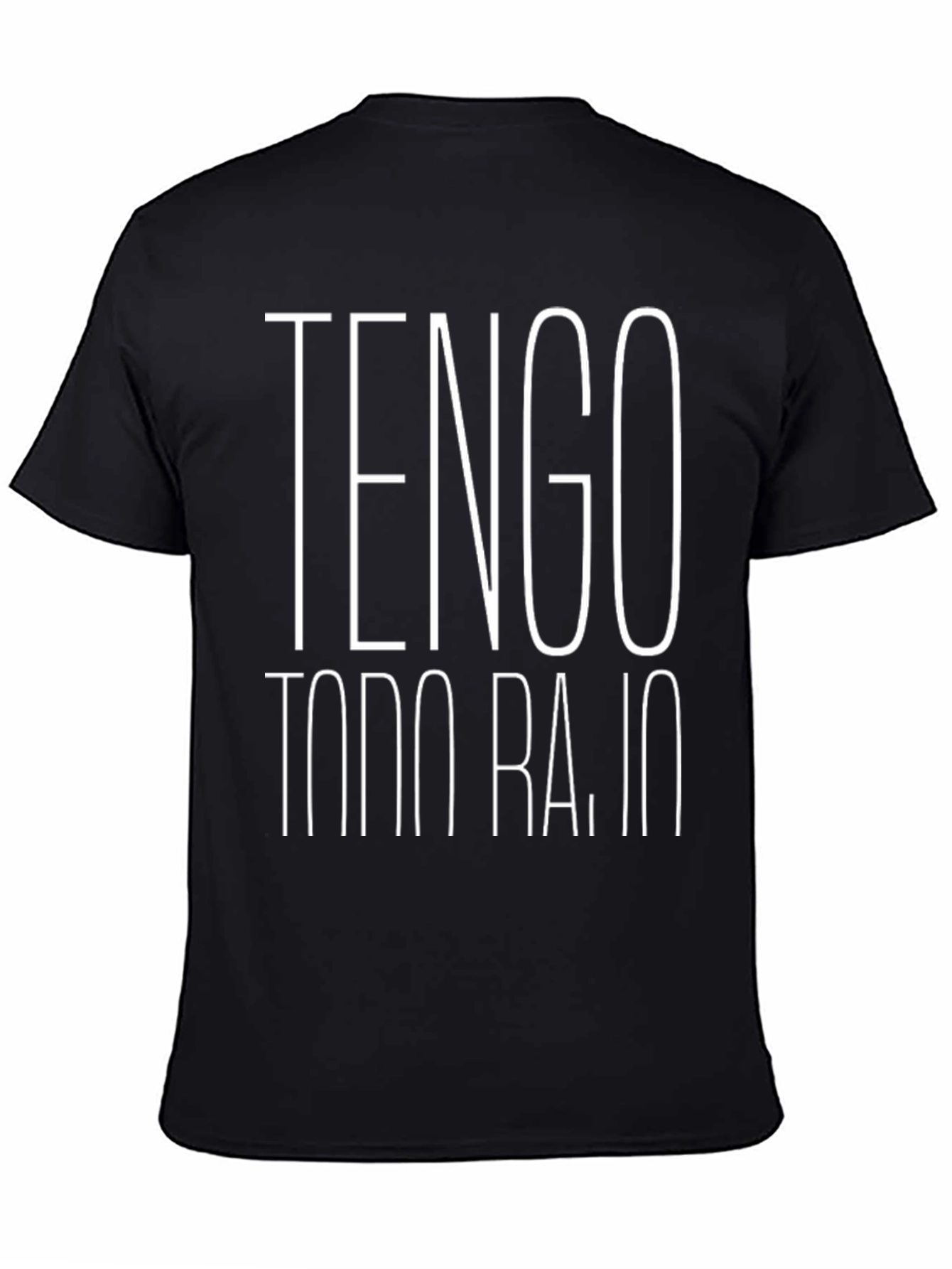 Tengo Todo Bajo Mens Black Graphic Tee