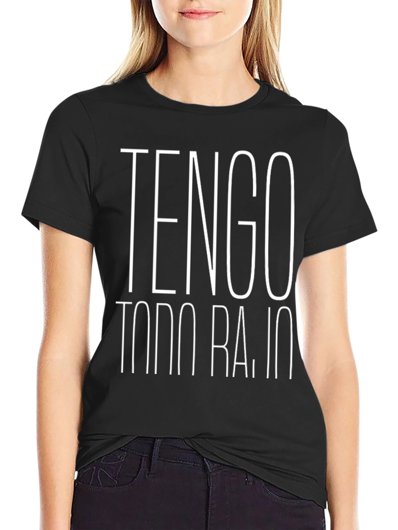 Tengo Todo Bajo Mens Black Graphic Tee
