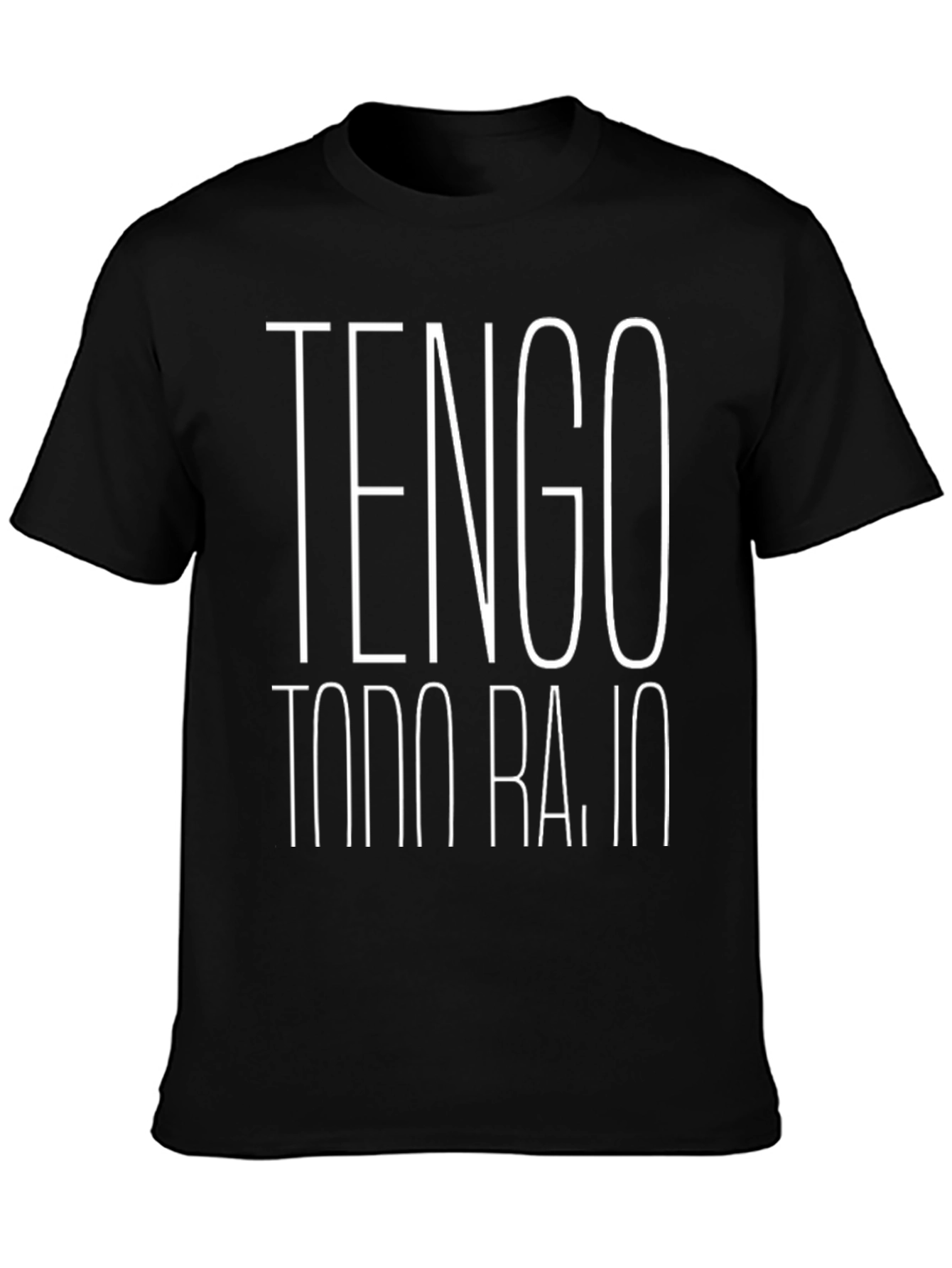 Tengo Todo Bajo Mens Black Graphic Tee