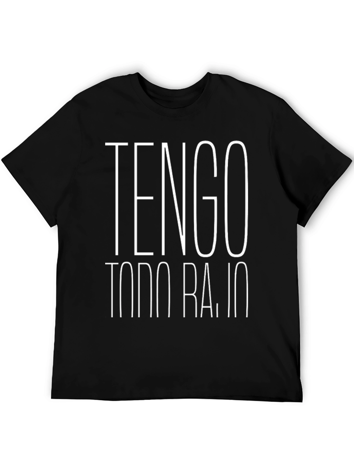 Tengo Todo Bajo Mens Black Graphic Tee