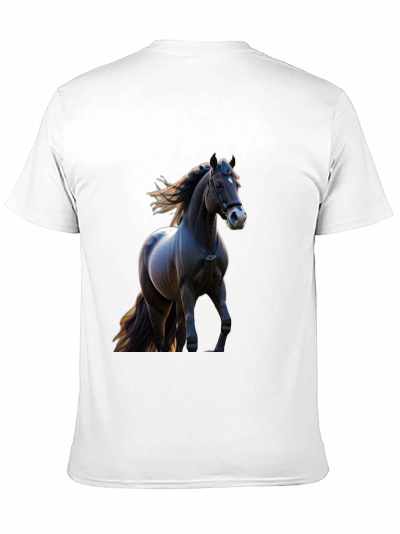 Black Horse Graphic Tee - Equestrian Style