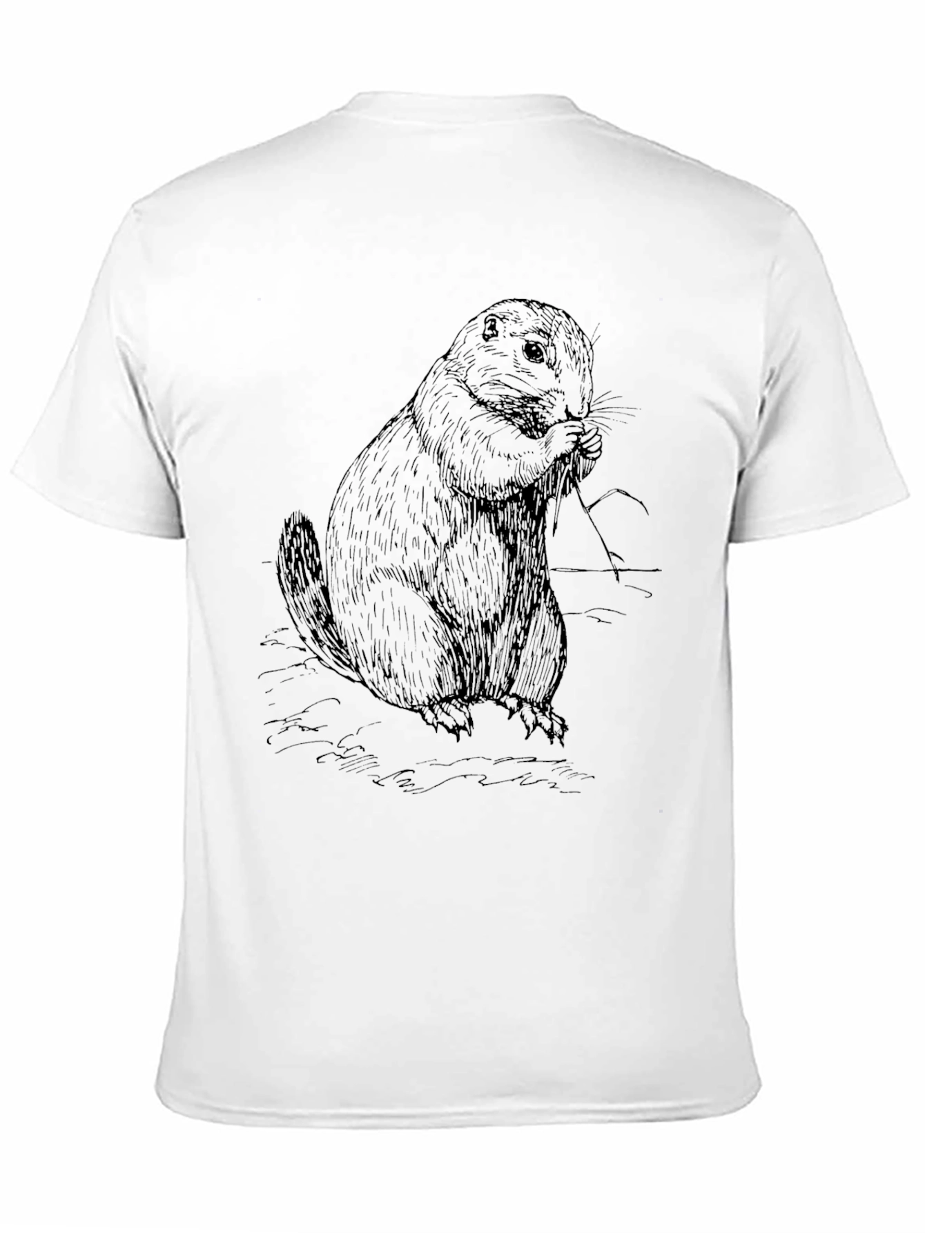 Groundhog Graphic Tee - Black Cotton Blend