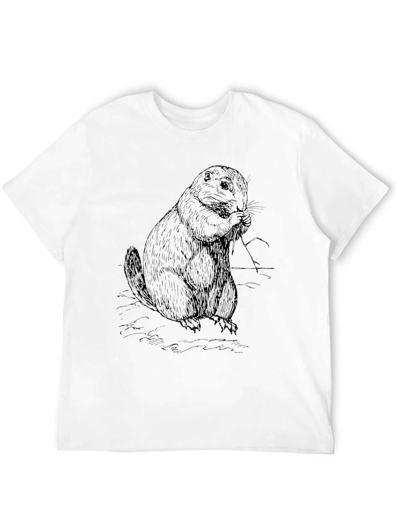 Groundhog Graphic Tee - Black Cotton Blend