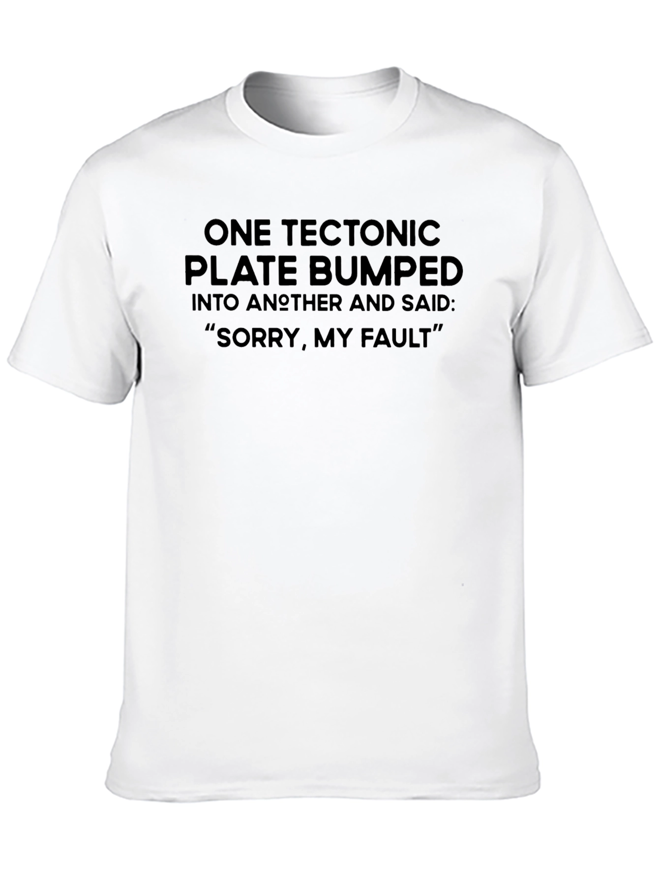 Tectonic Plate Fault Funny Graphic Tee