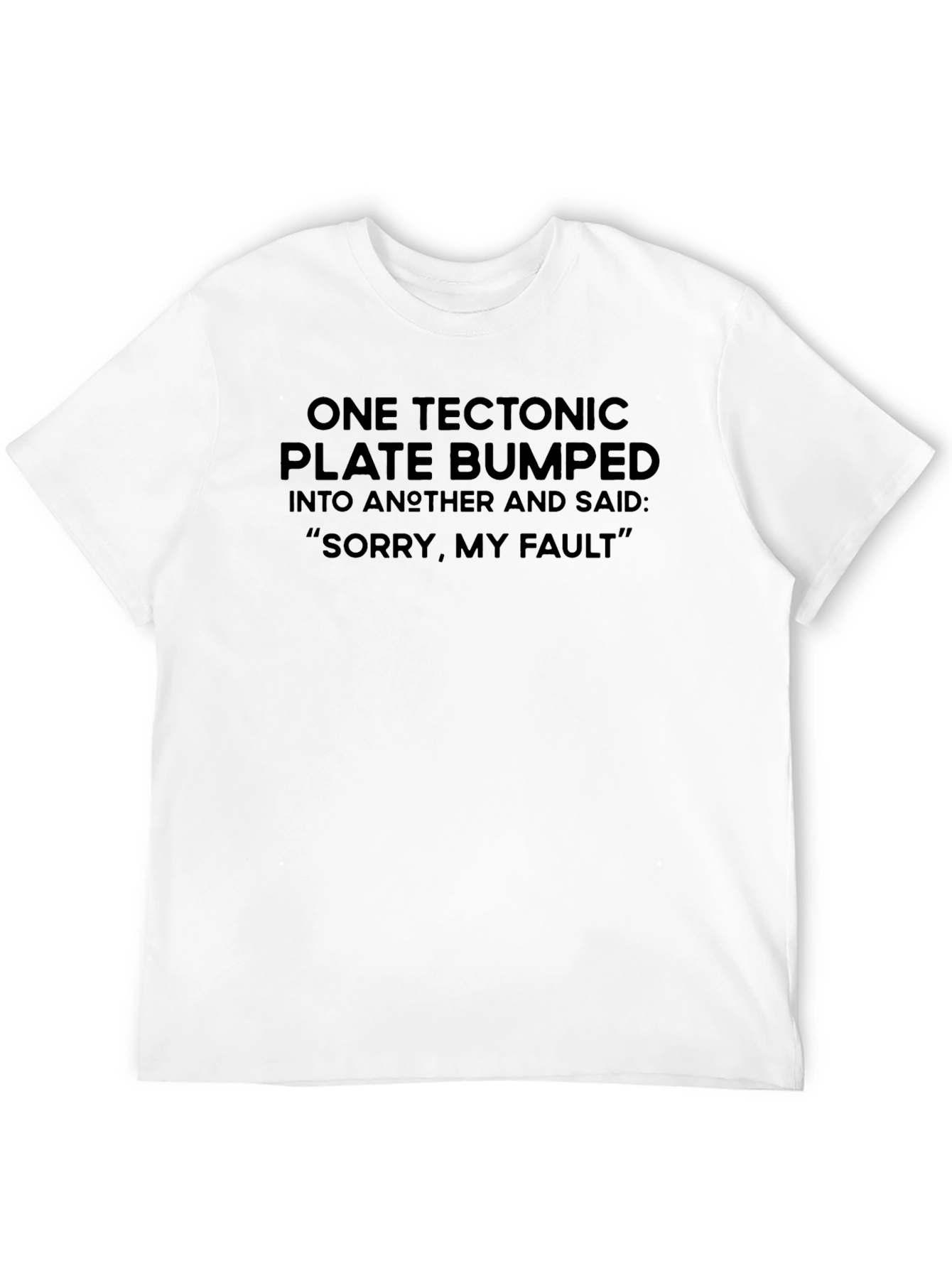 Tectonic Plate Fault Funny Graphic Tee