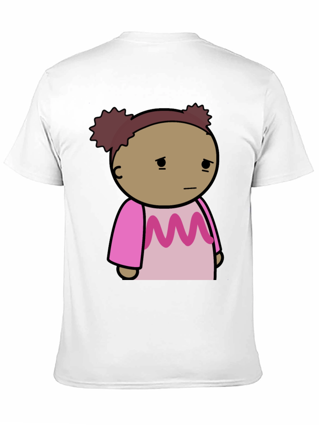 Sad Girl Cartoon Graphic T-Shirt