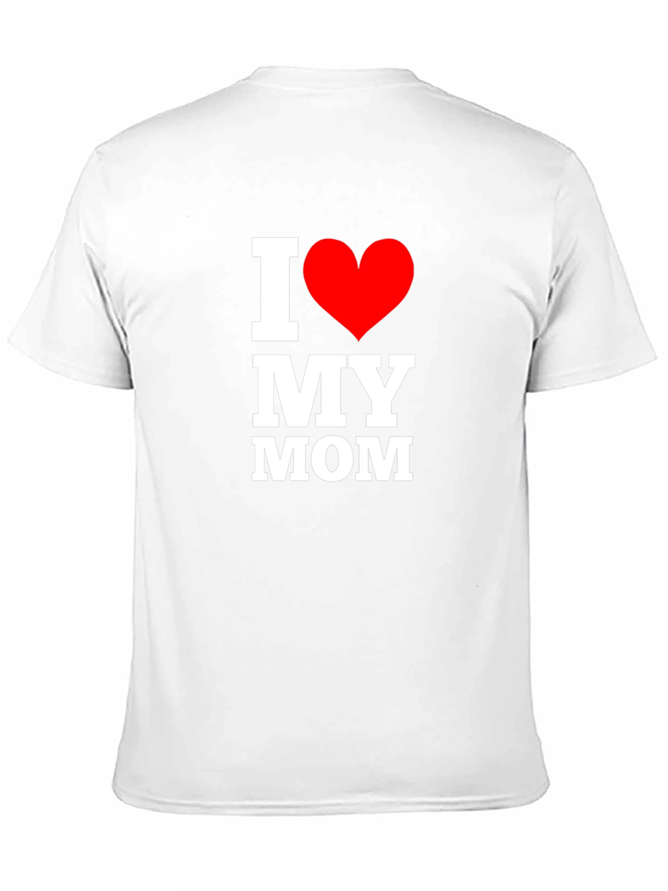 I Love My Mom T-Shirt - Black