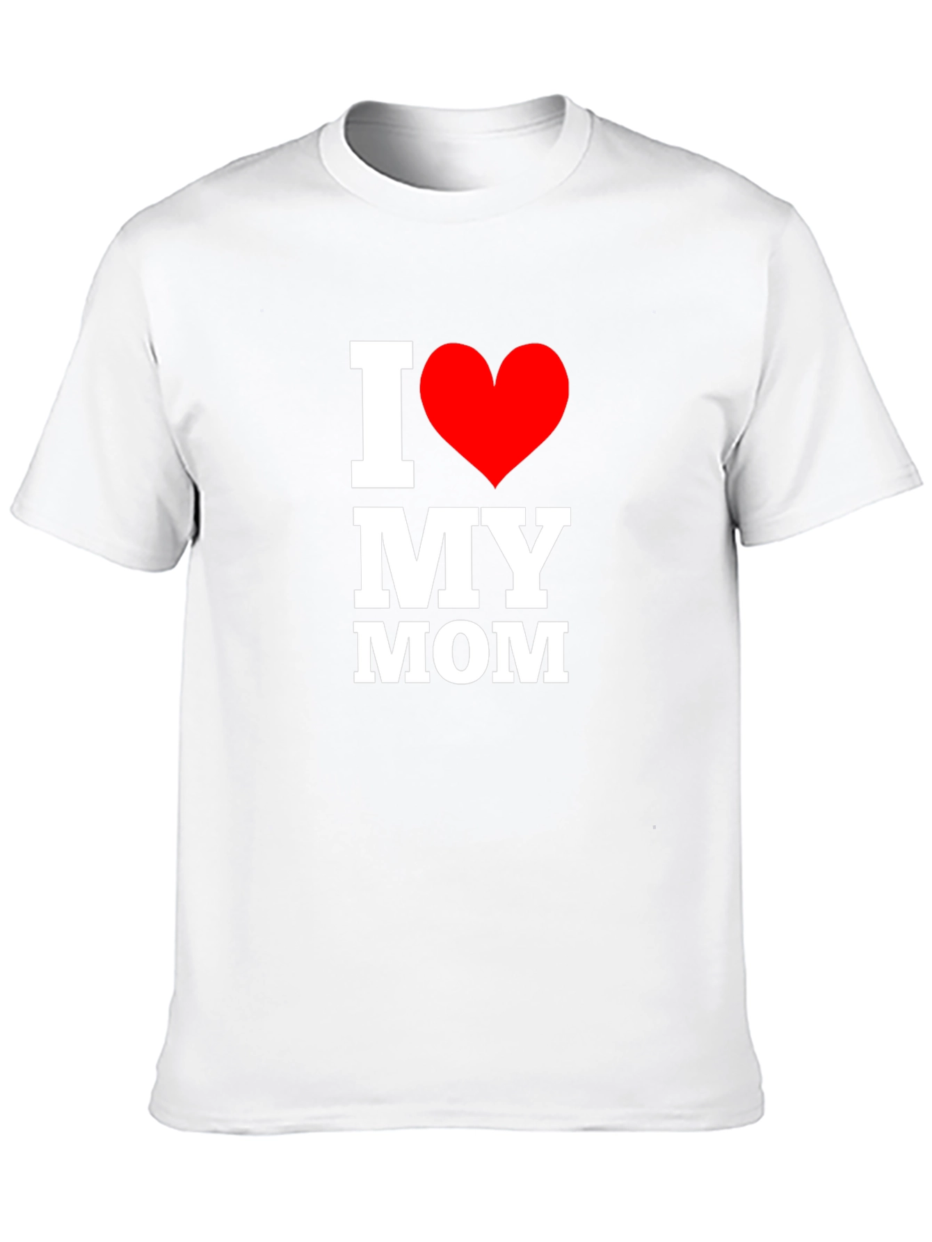 I Love My Mom T-Shirt - Black