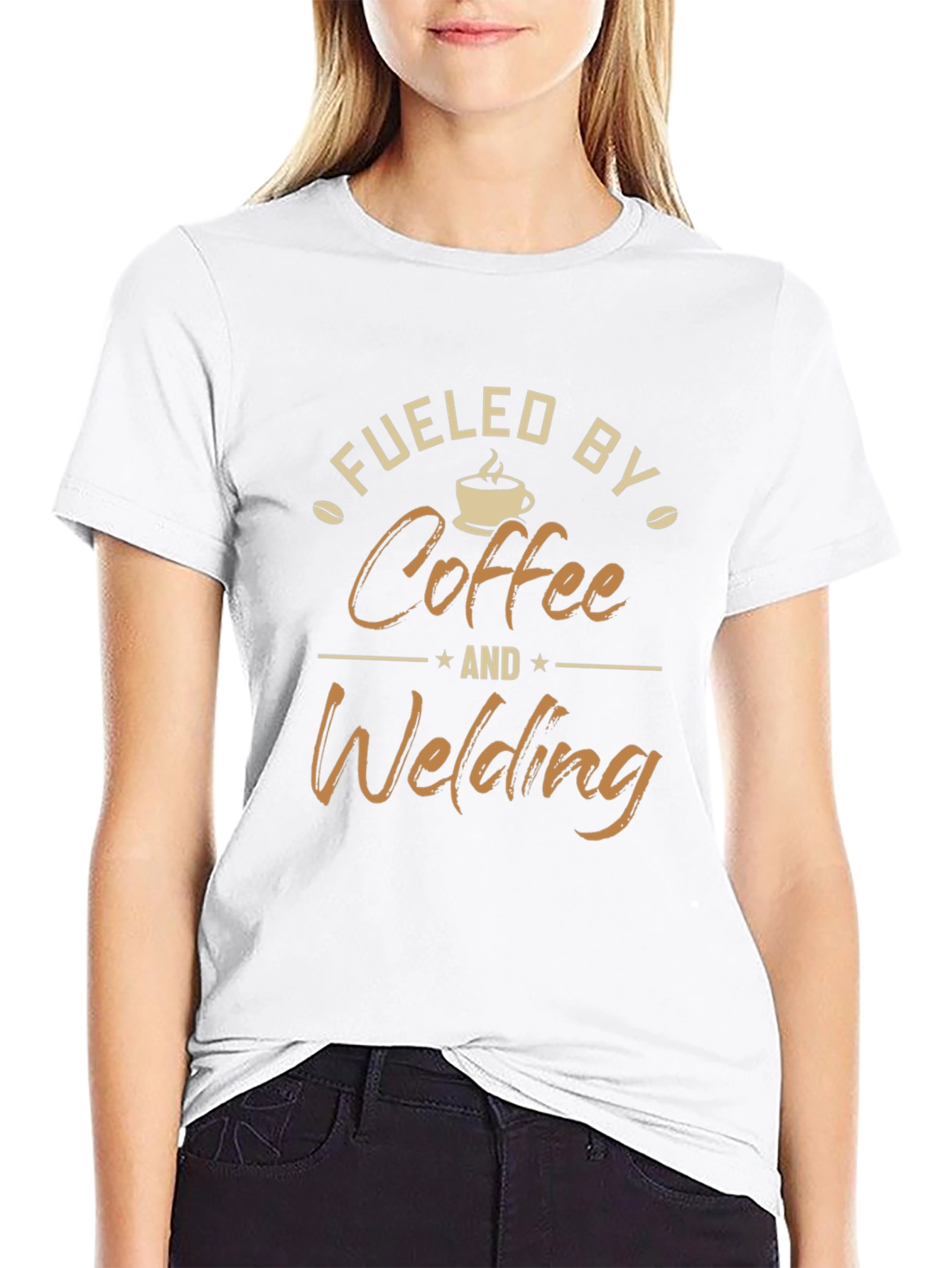 Fueled by Coffee and Welding Black T-Shirt