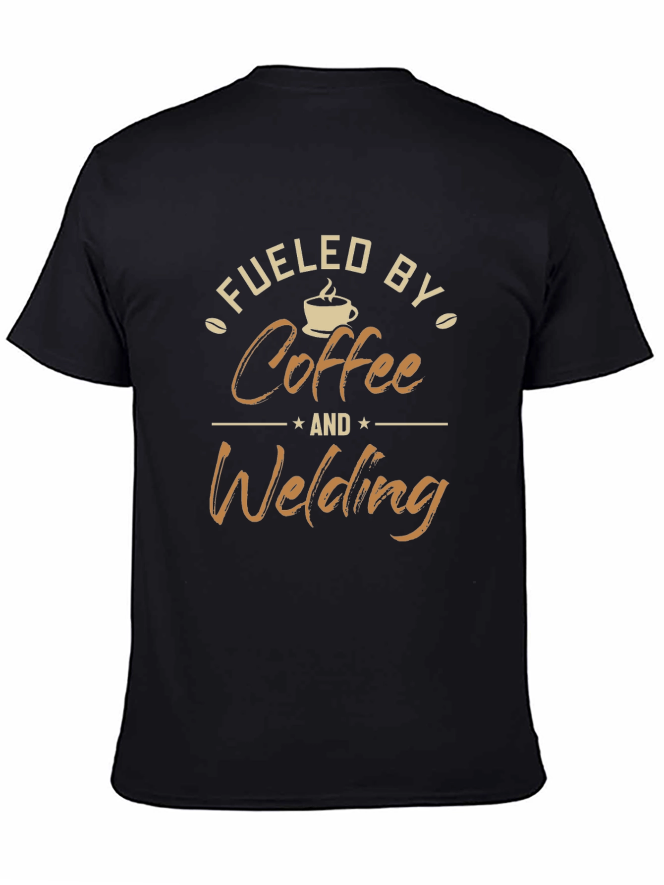 Fueled by Coffee and Welding Black T-Shirt