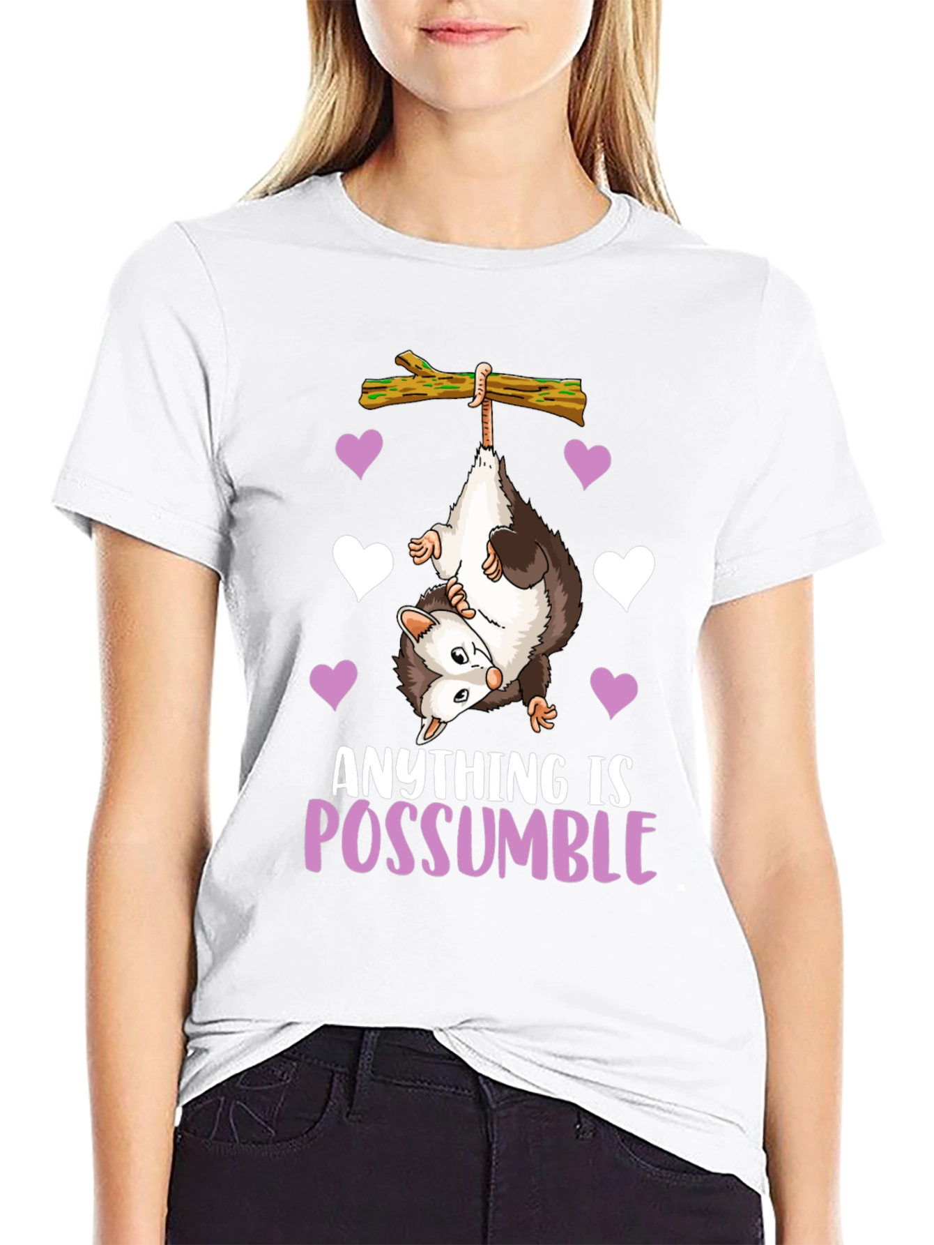 Anything is Possumble Funny Opossum T-Shirt