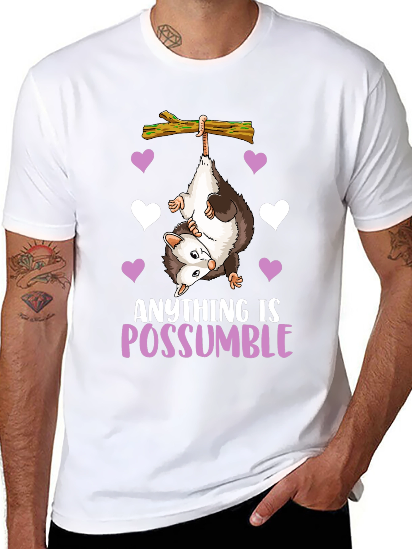 Anything is Possumble Funny Opossum T-Shirt