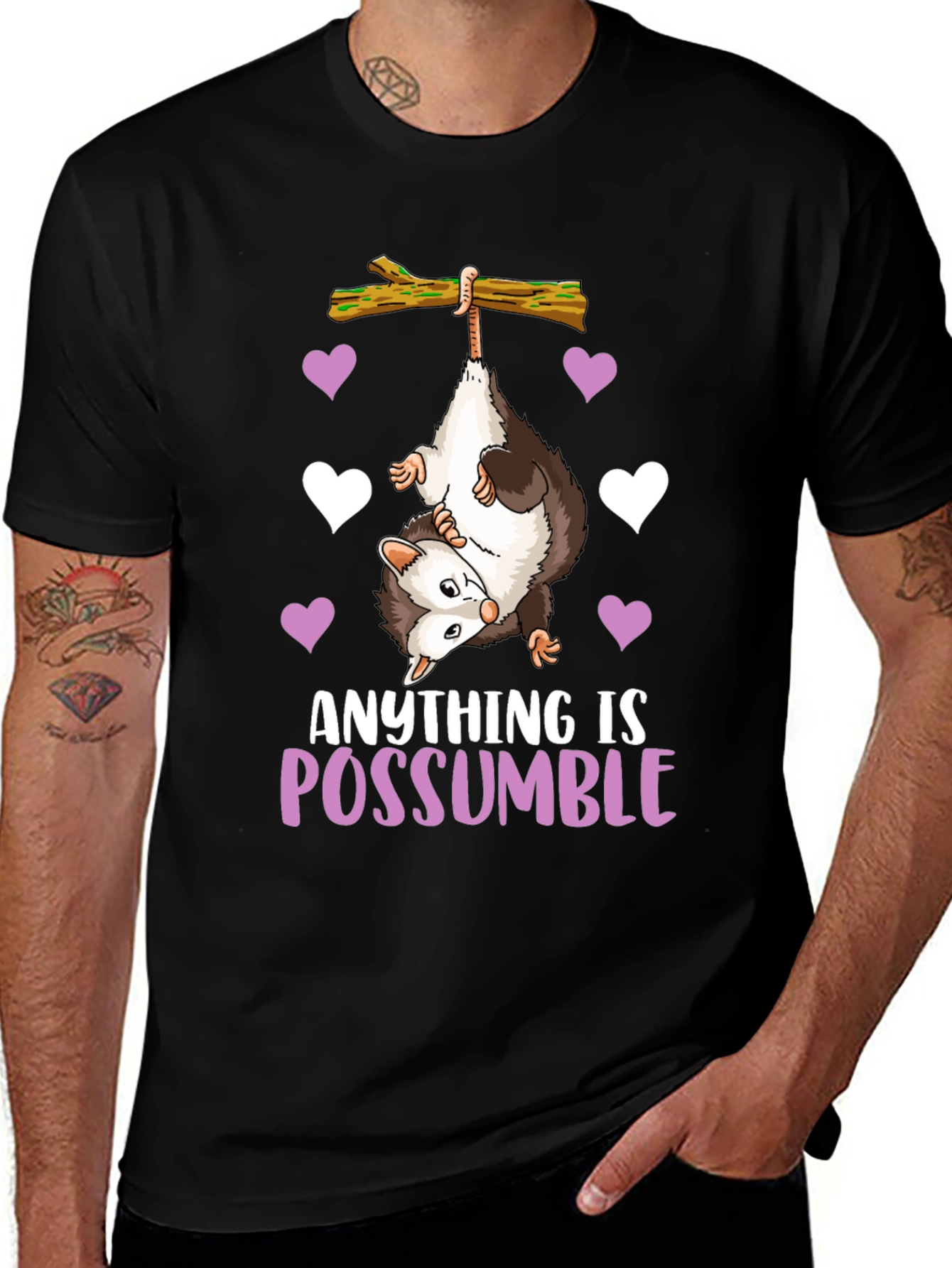 Anything is Possumble Funny Opossum T-Shirt