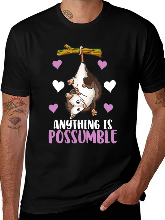 Anything is Possumble Funny Opossum T-Shirt