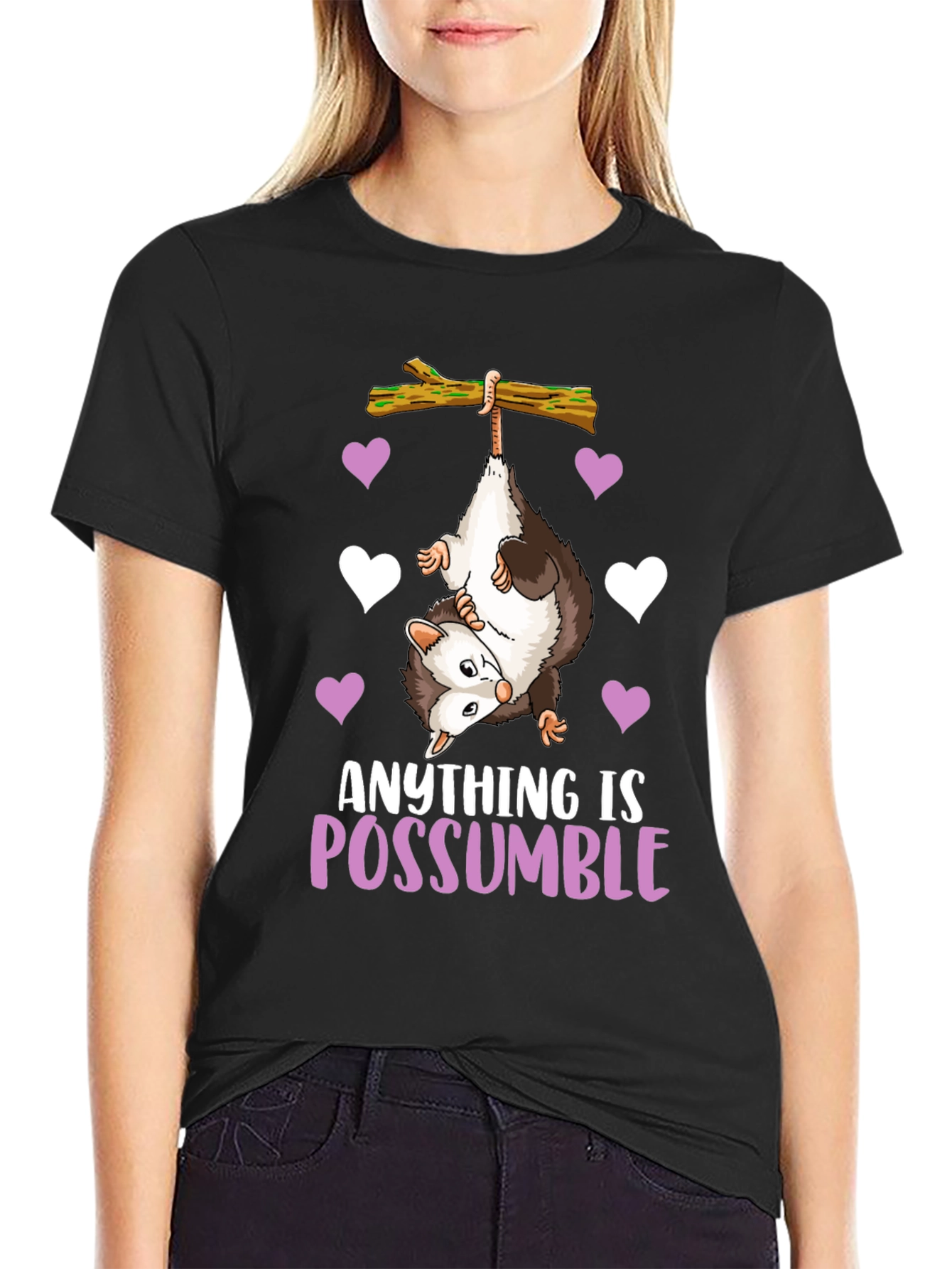 Anything is Possumble Funny Opossum T-Shirt