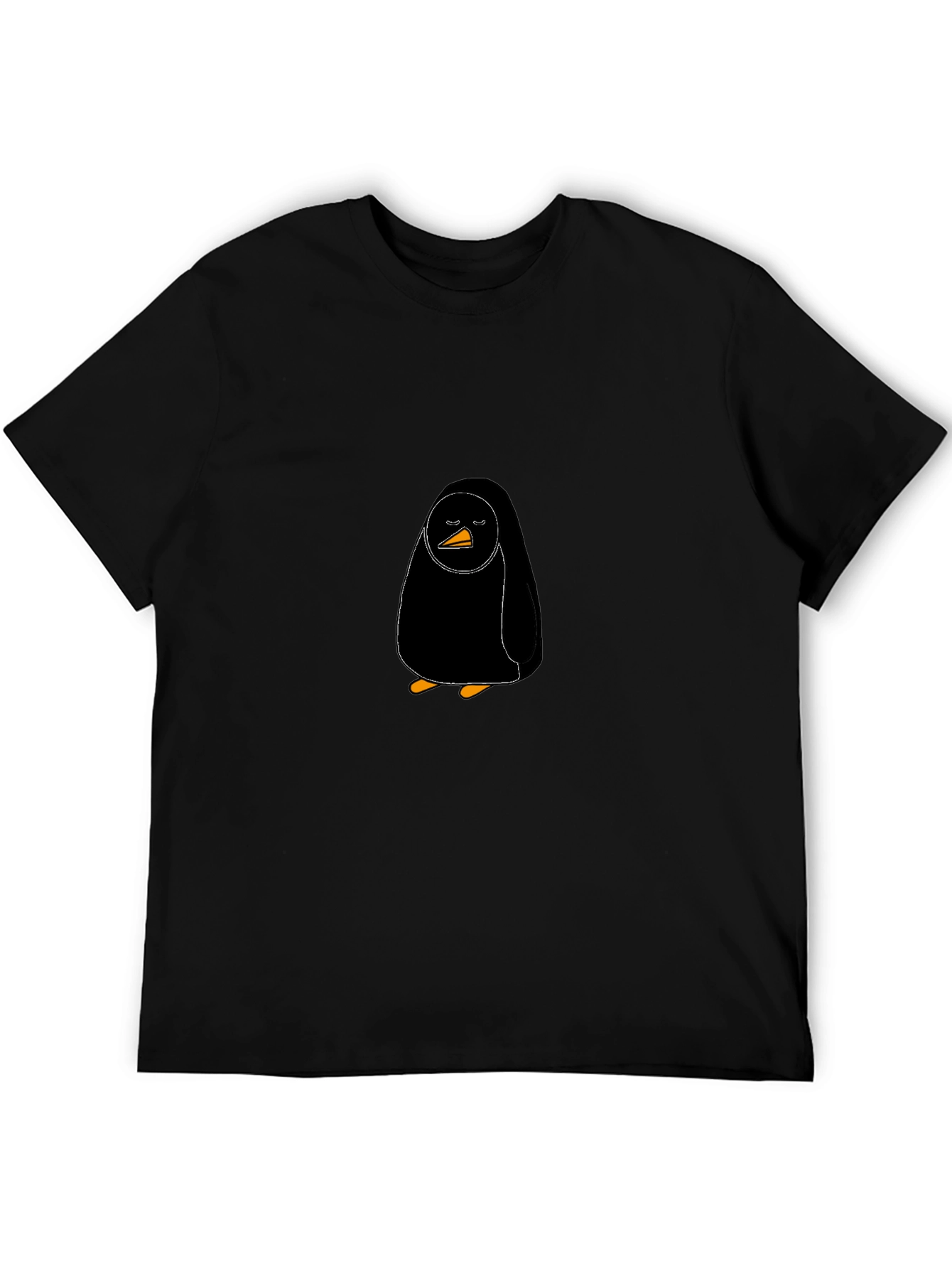 Black Penguin Graphic T-Shirt - Cool Casual Wear