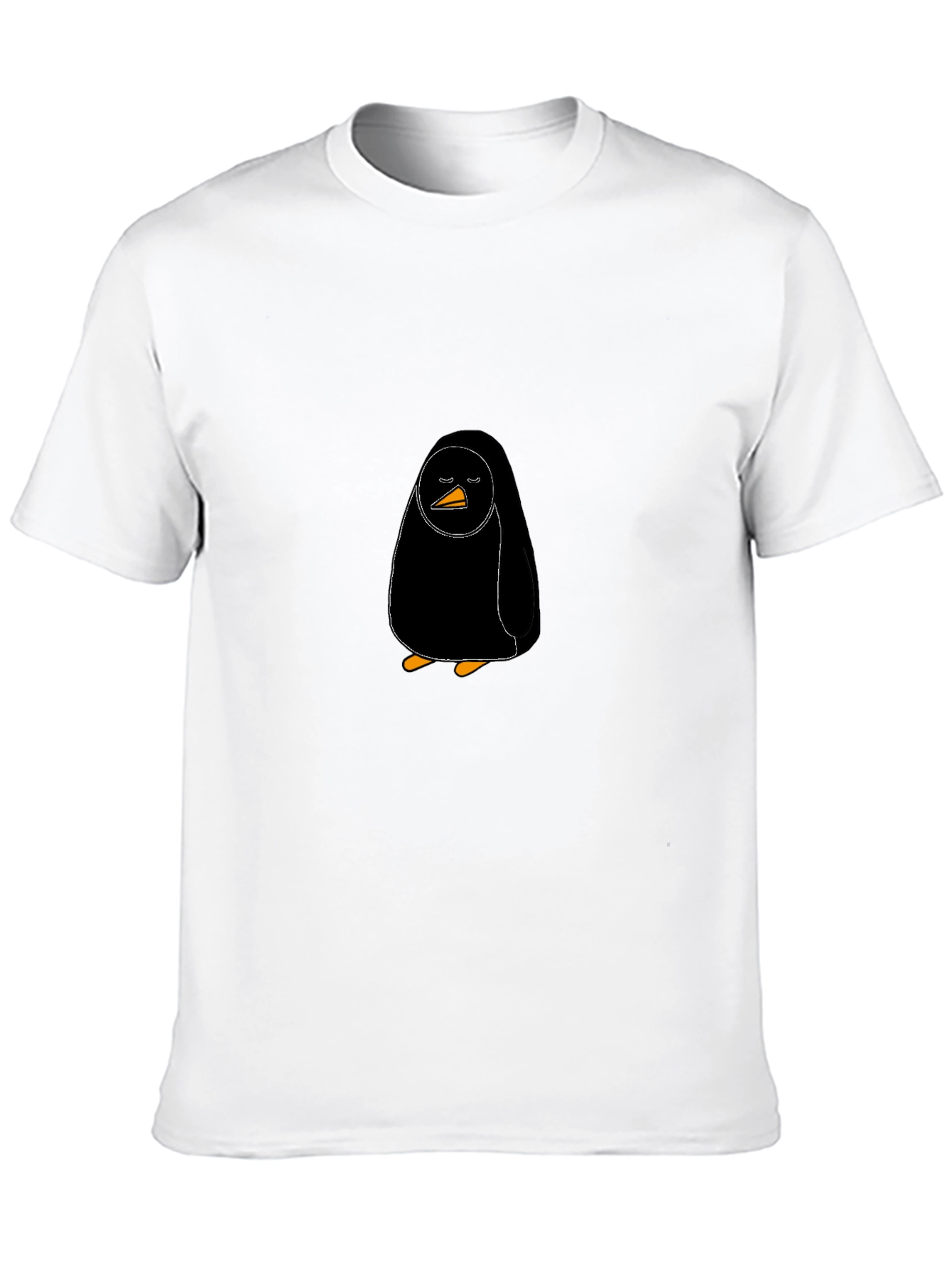 Black Penguin Graphic T-Shirt - Cool Casual Wear
