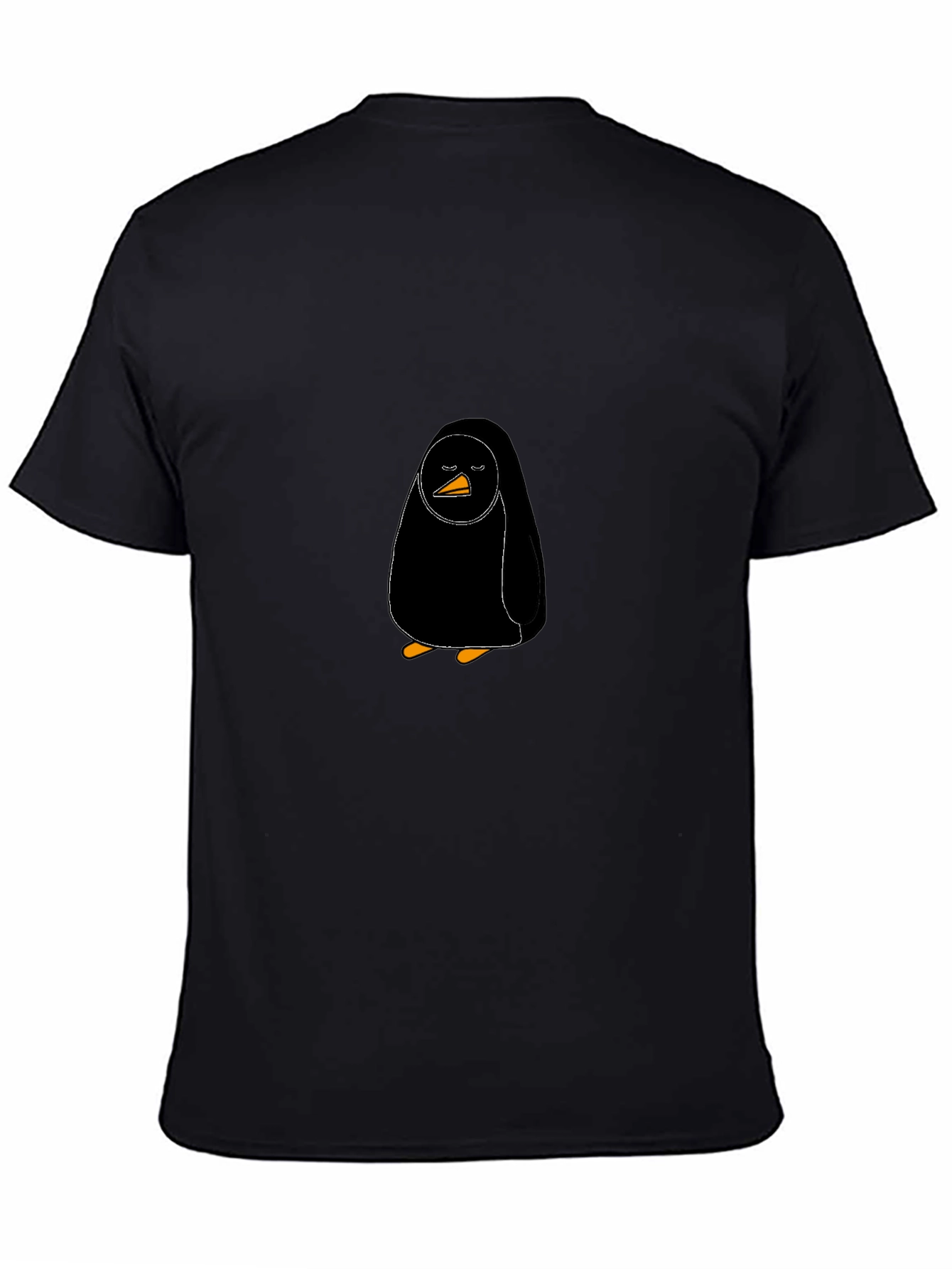 Black Penguin Graphic T-Shirt - Cool Casual Wear