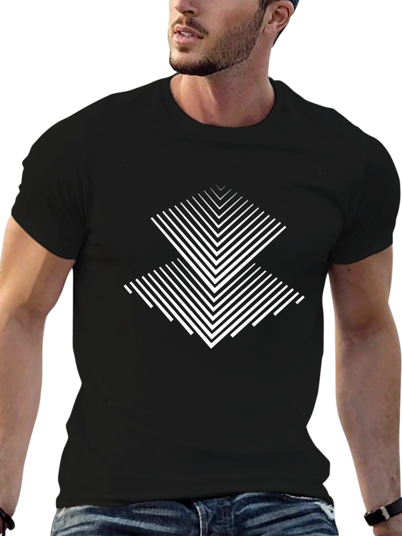 Abstract Geometric T-Shirt - Modern Minimalist Design