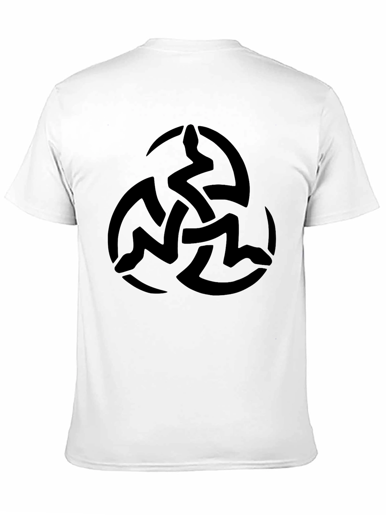 Mens Black T-Shirt with Celtic Knot Design