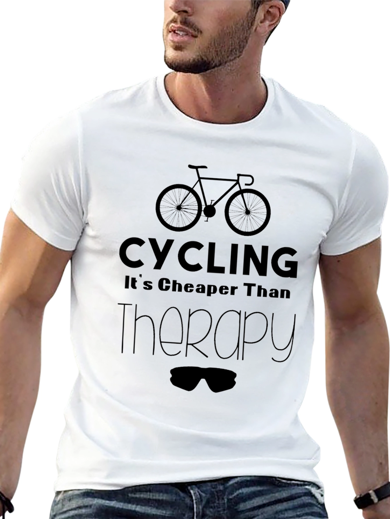 Cycling Cheaper Than Therapy T-Shirt