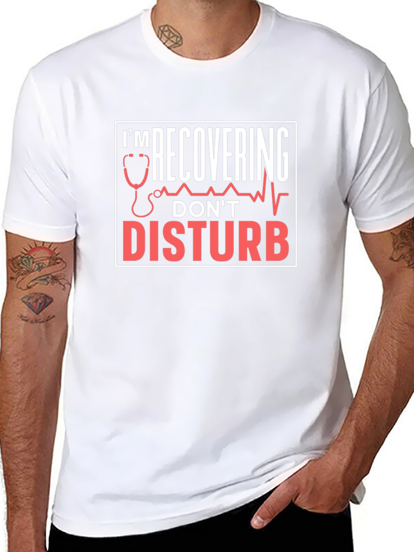 Recovering Dont Disturb Graphic Tee