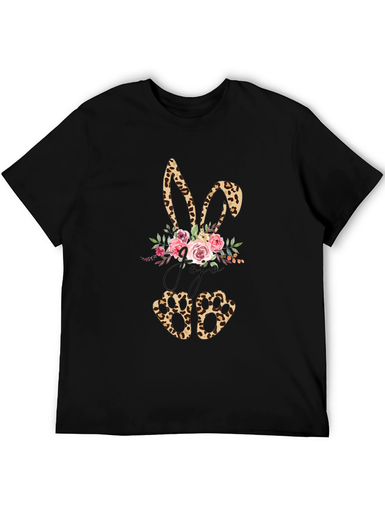 Leopard Print Easter Bunny T-Shirt