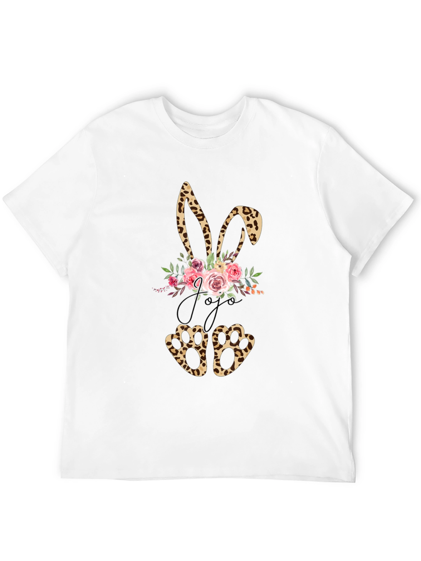 Leopard Print Easter Bunny T-Shirt