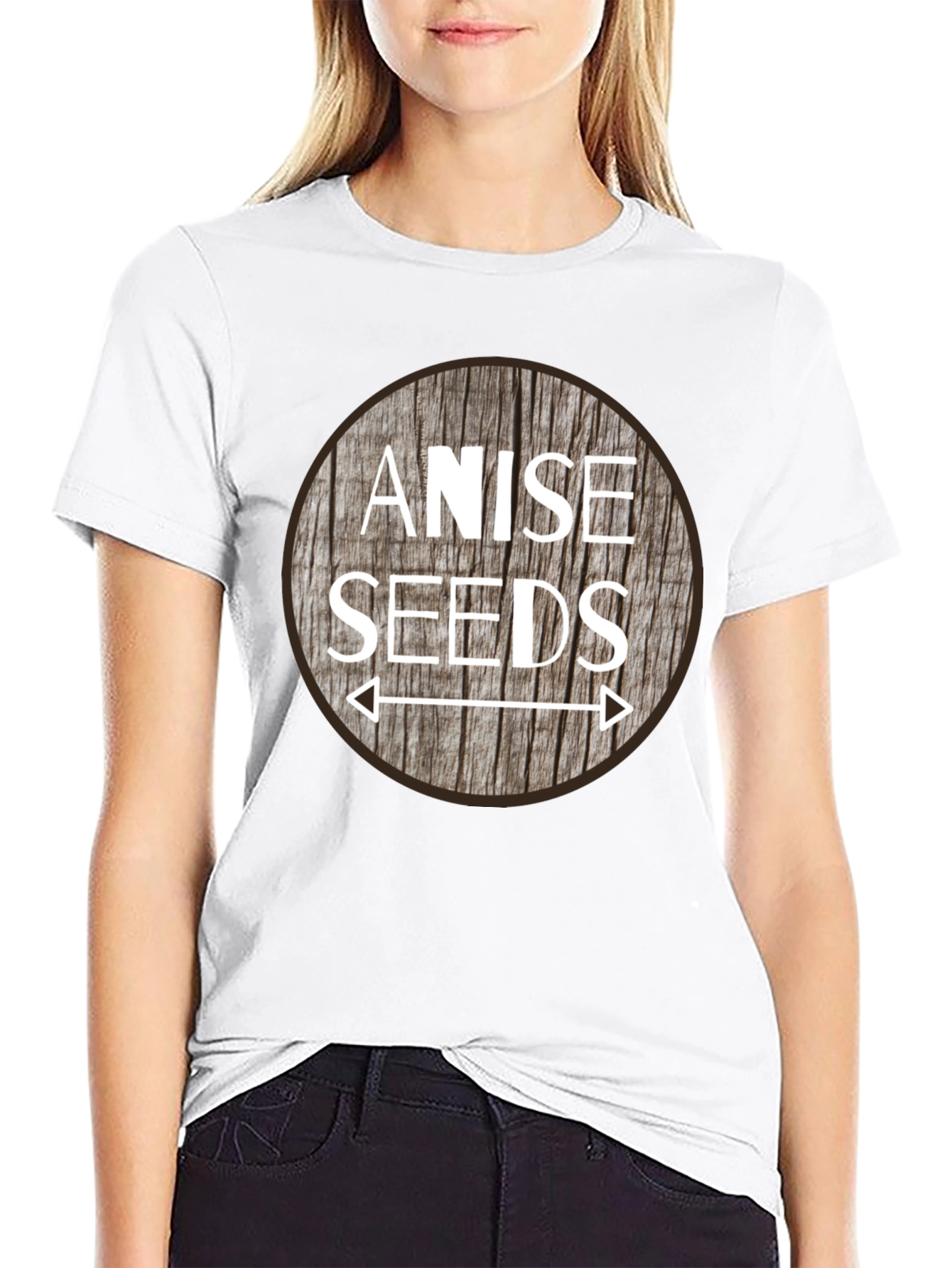 Anise Seeds Graphic Tee - Black Cotton T-Shirt