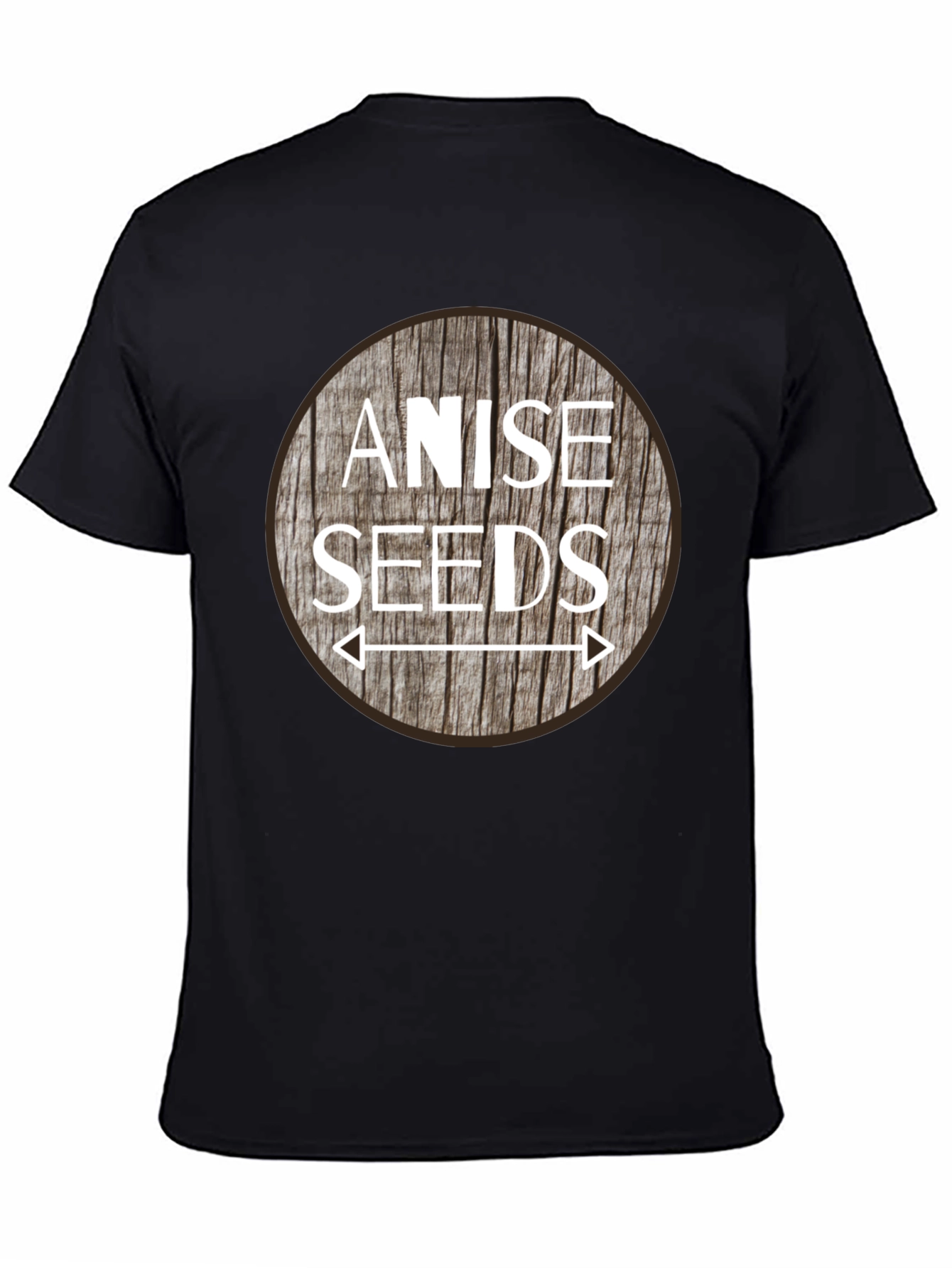Anise Seeds Graphic Tee - Black Cotton T-Shirt