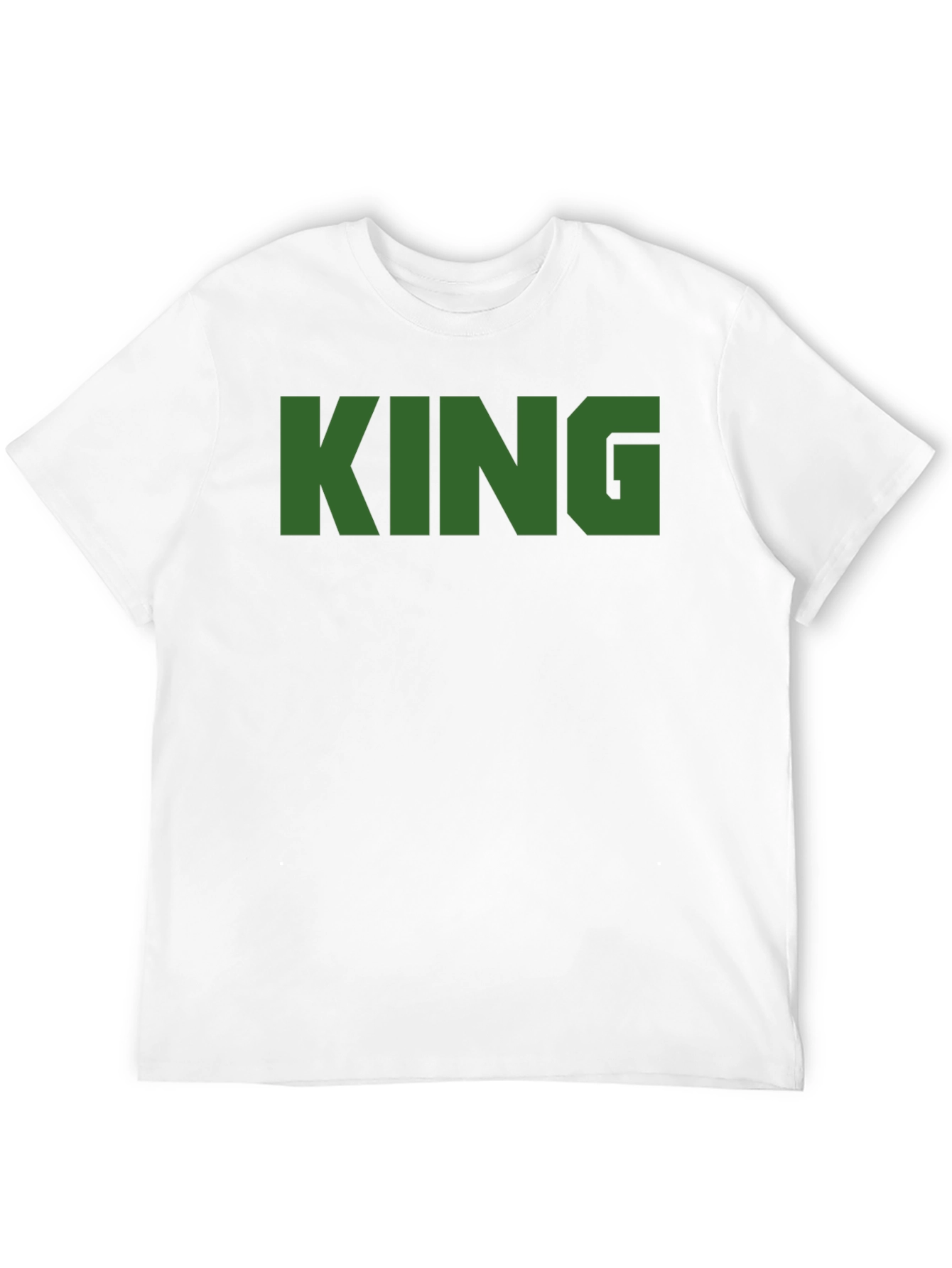 KING Text Graphic Mens Black T-Shirt
