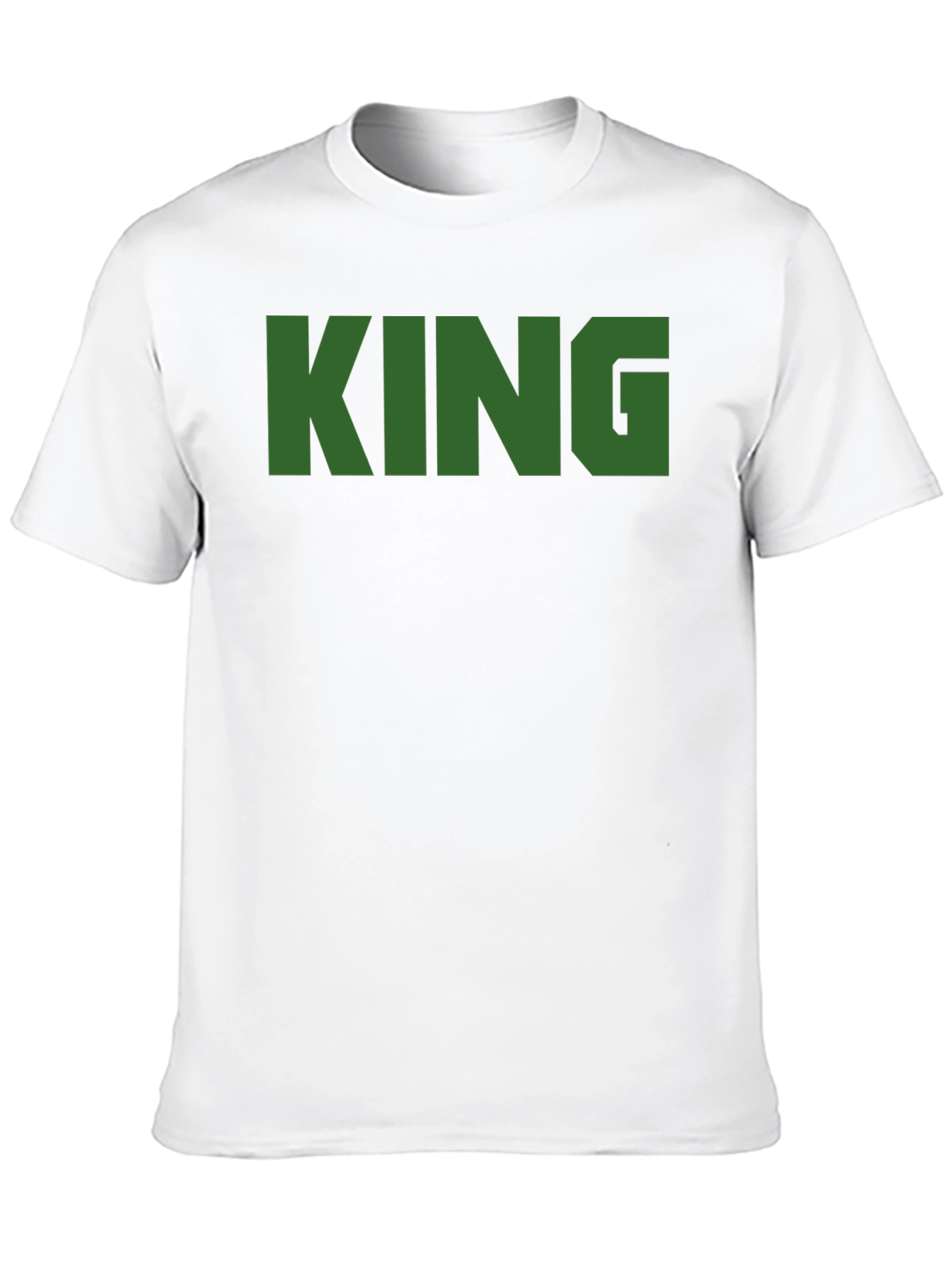 KING Text Graphic Mens Black T-Shirt