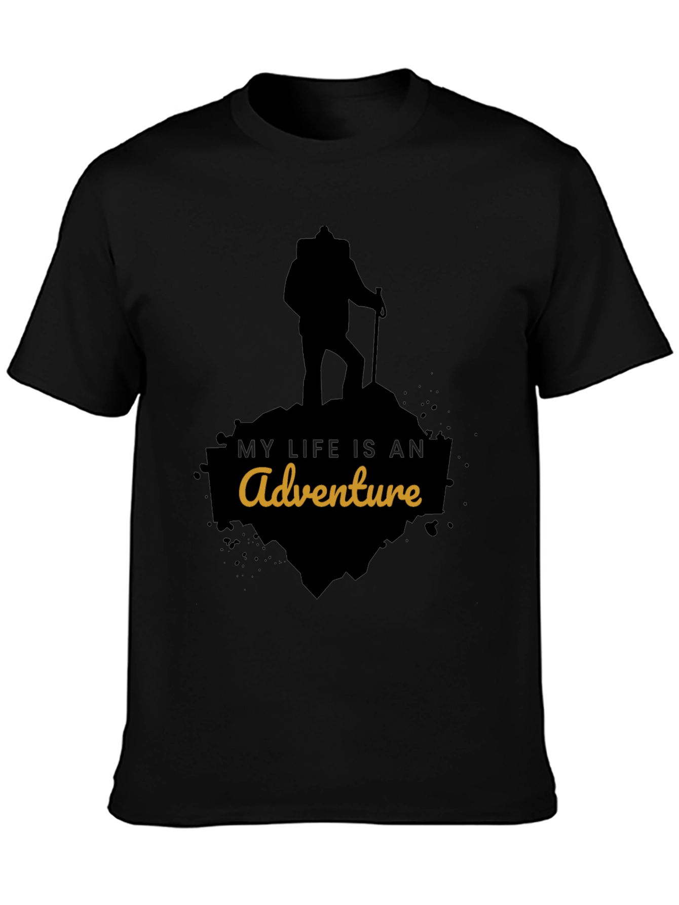 Adventure Awaits T-Shirt - Black Graphic Tee