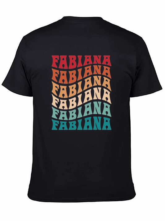 Fabiana Retro T-Shirt - Cool Vintage Wave Design