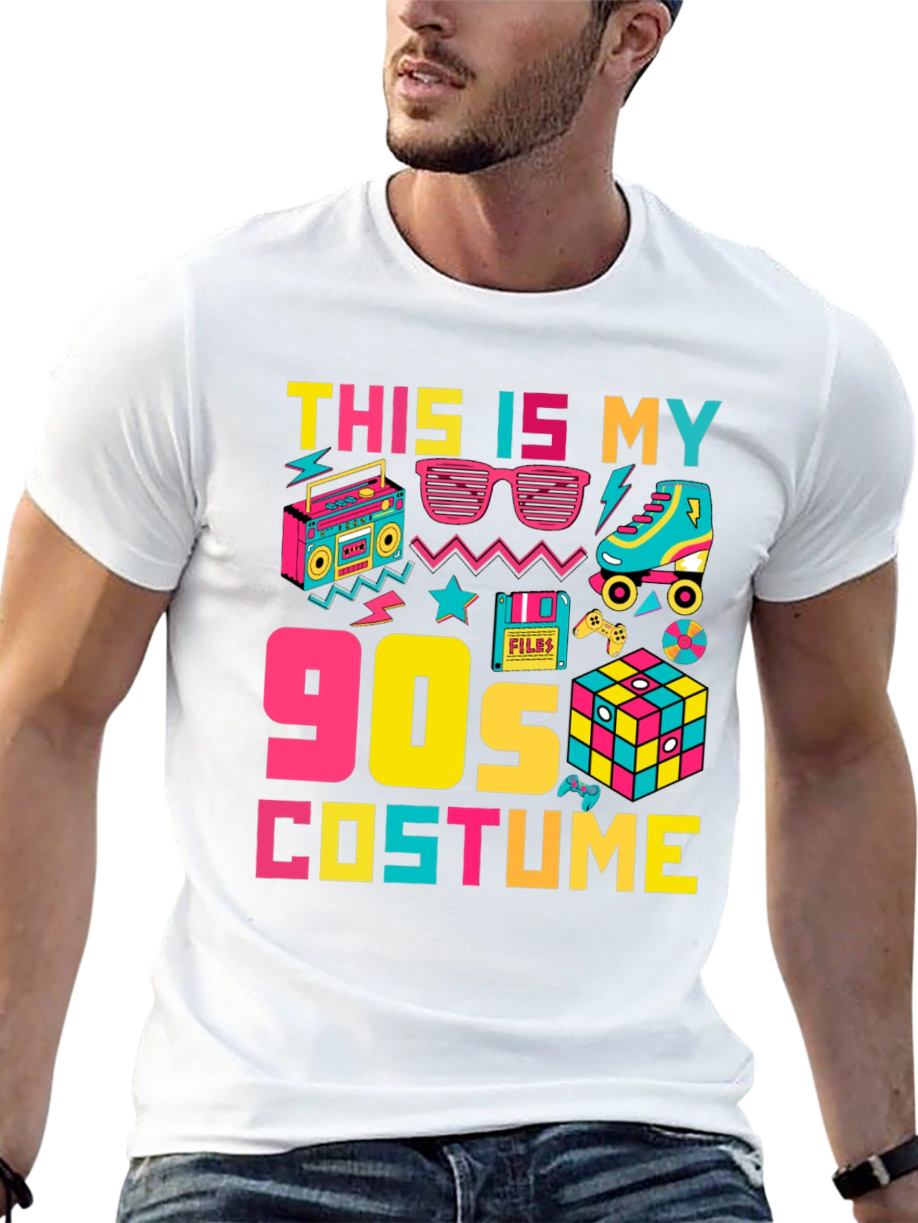 90s Costume T-Shirt Retro Party Tee